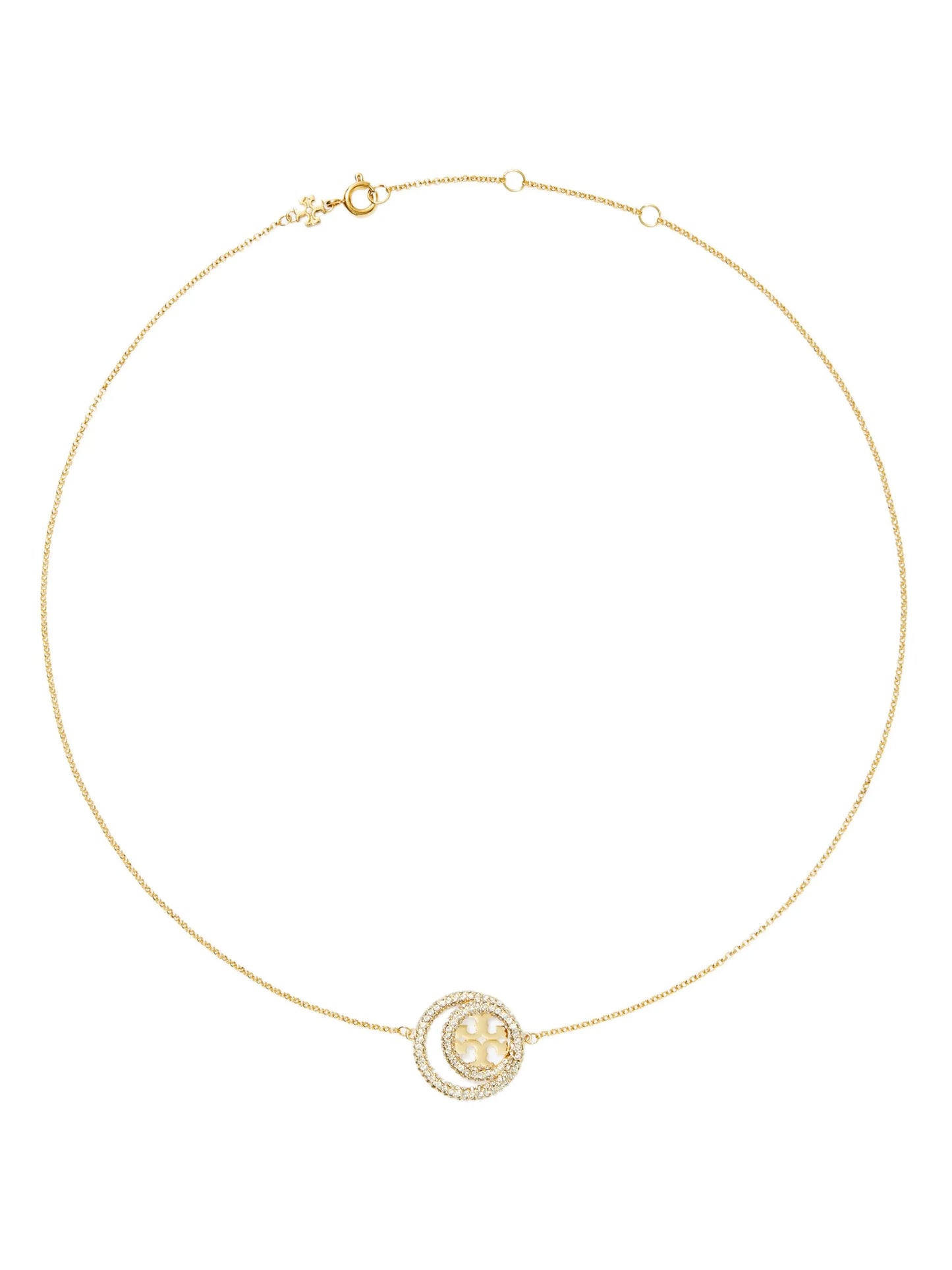 Miller Double Ring pendant necklace