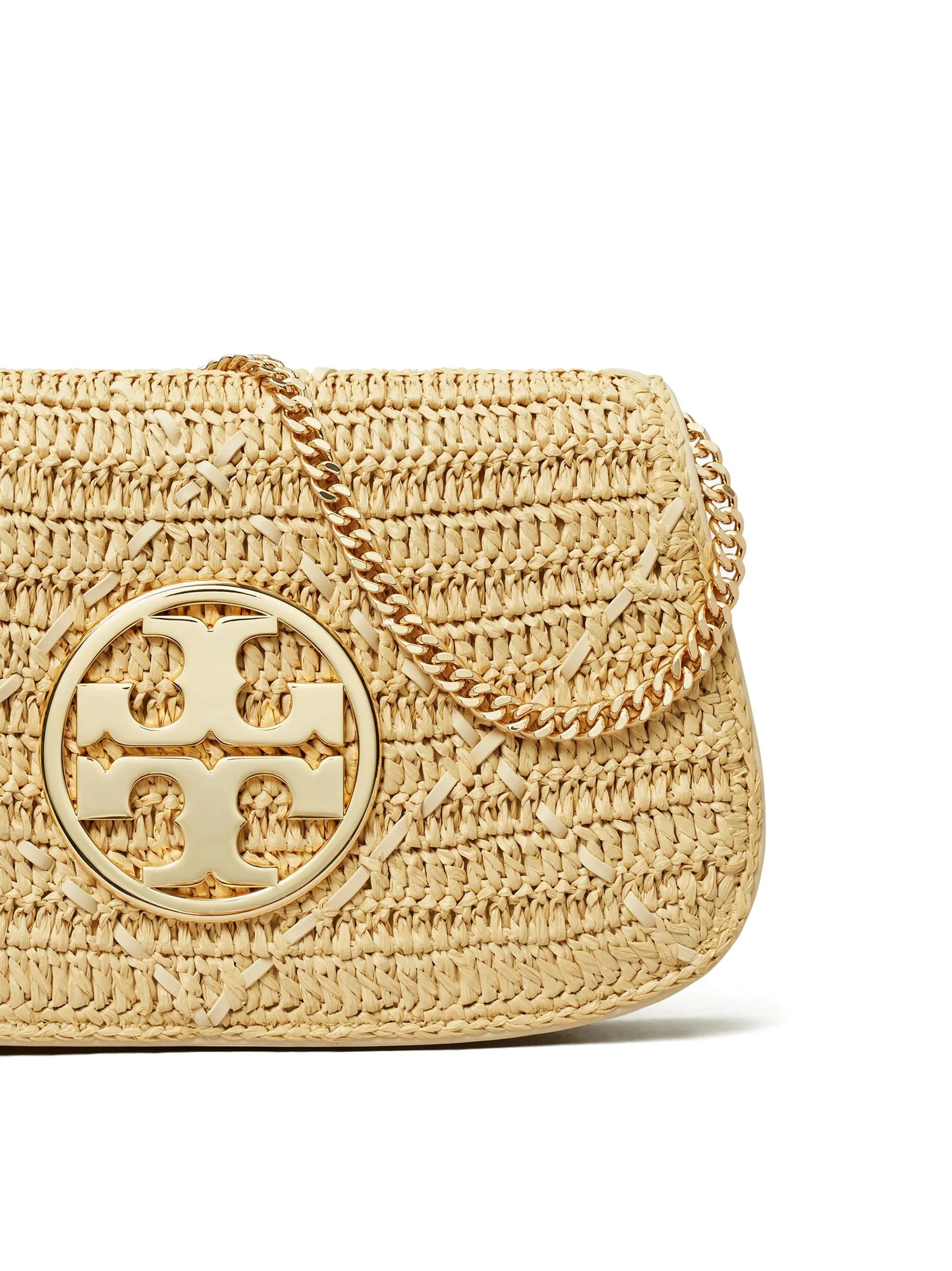 Reva raffia clutch bag