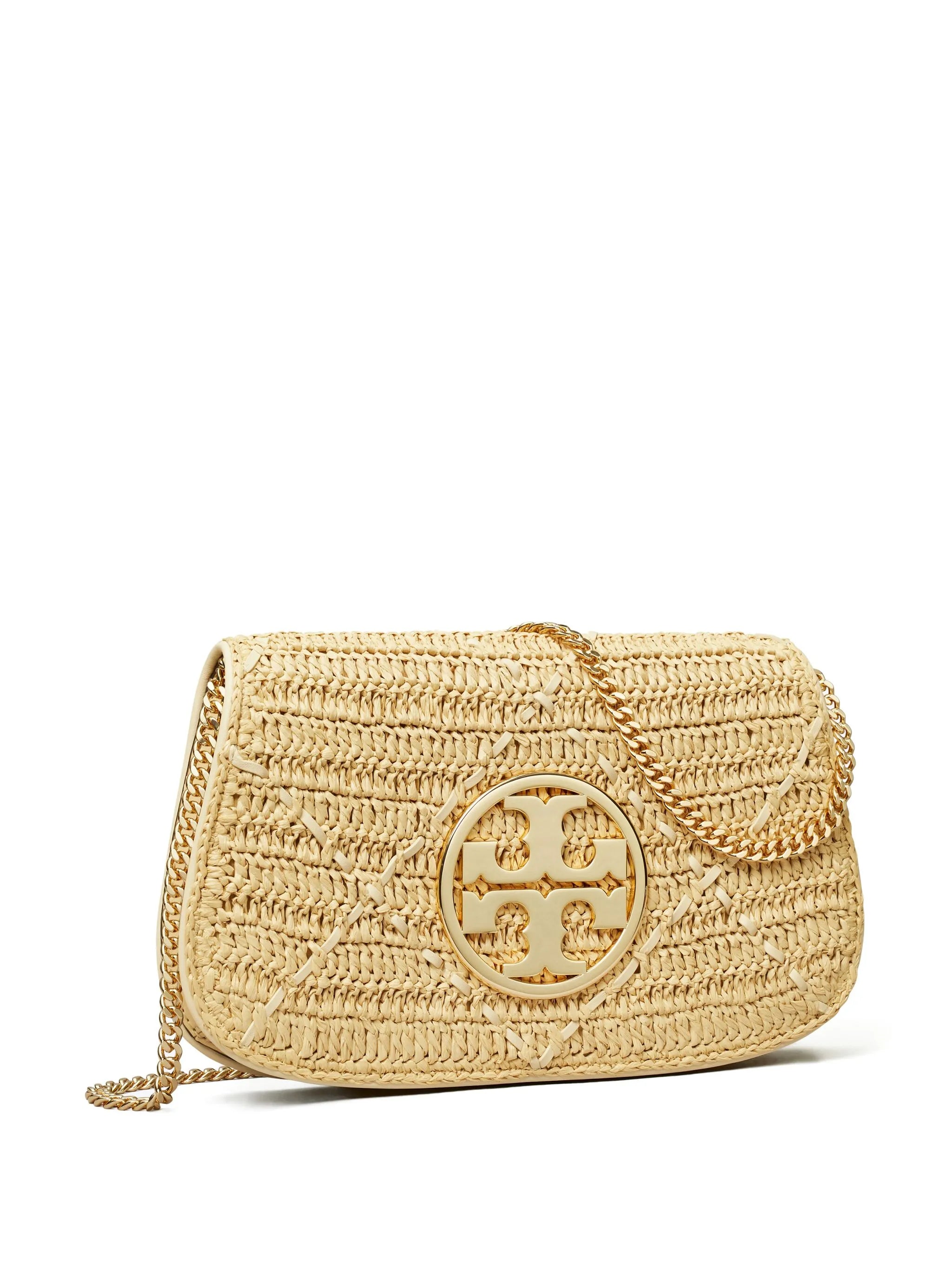 Reva raffia clutch bag