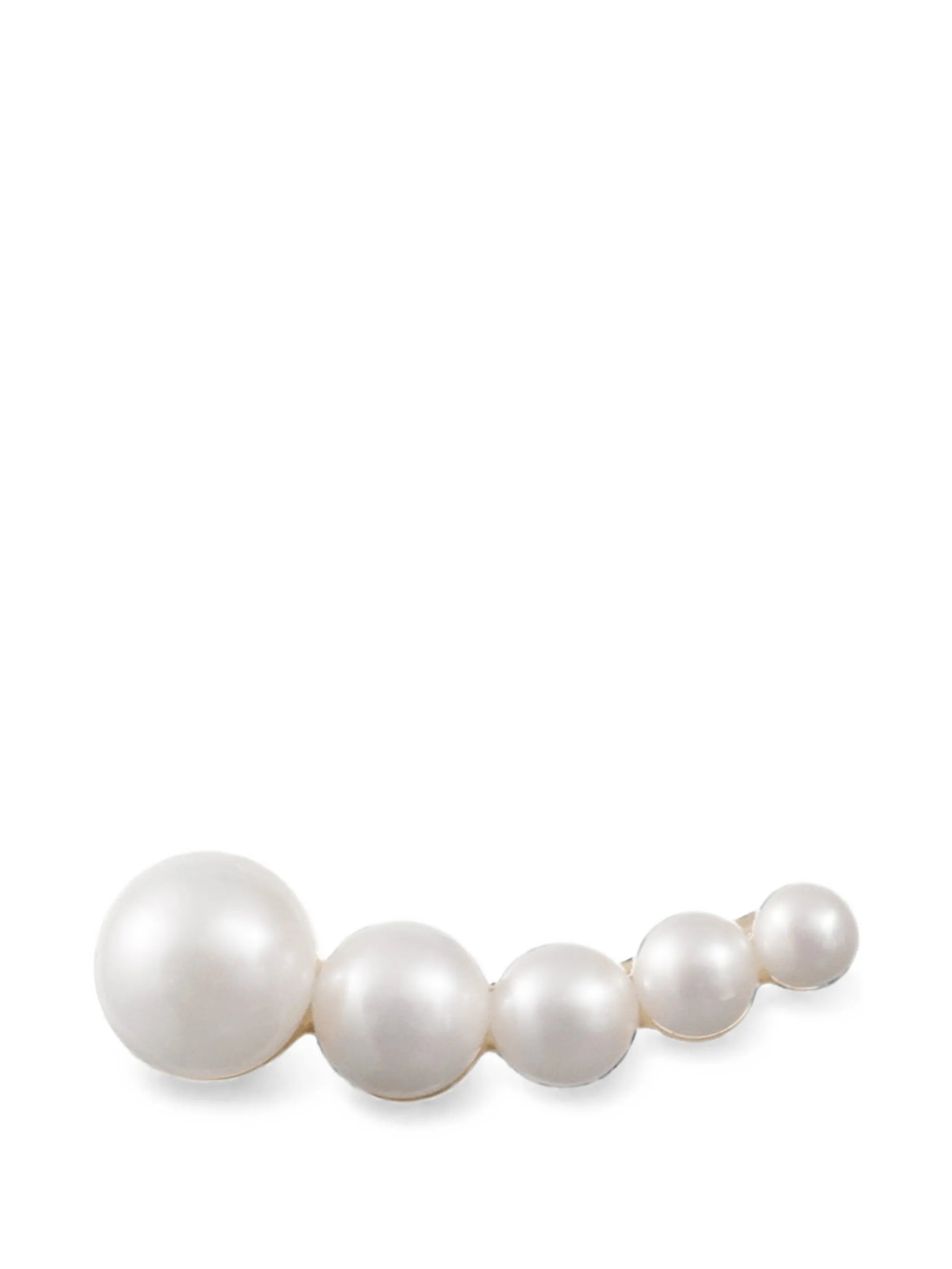 Petite Croissant Japonais freshwater pearl single earring