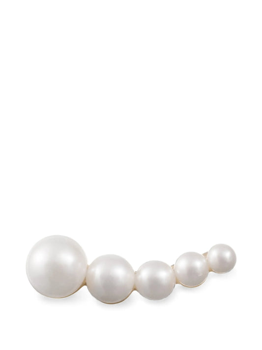Petite Croissant Japonais freshwater pearl single earring