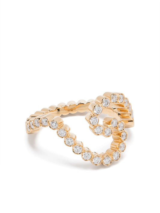 18kt yellow gold Gaia Ensemble diamond ring