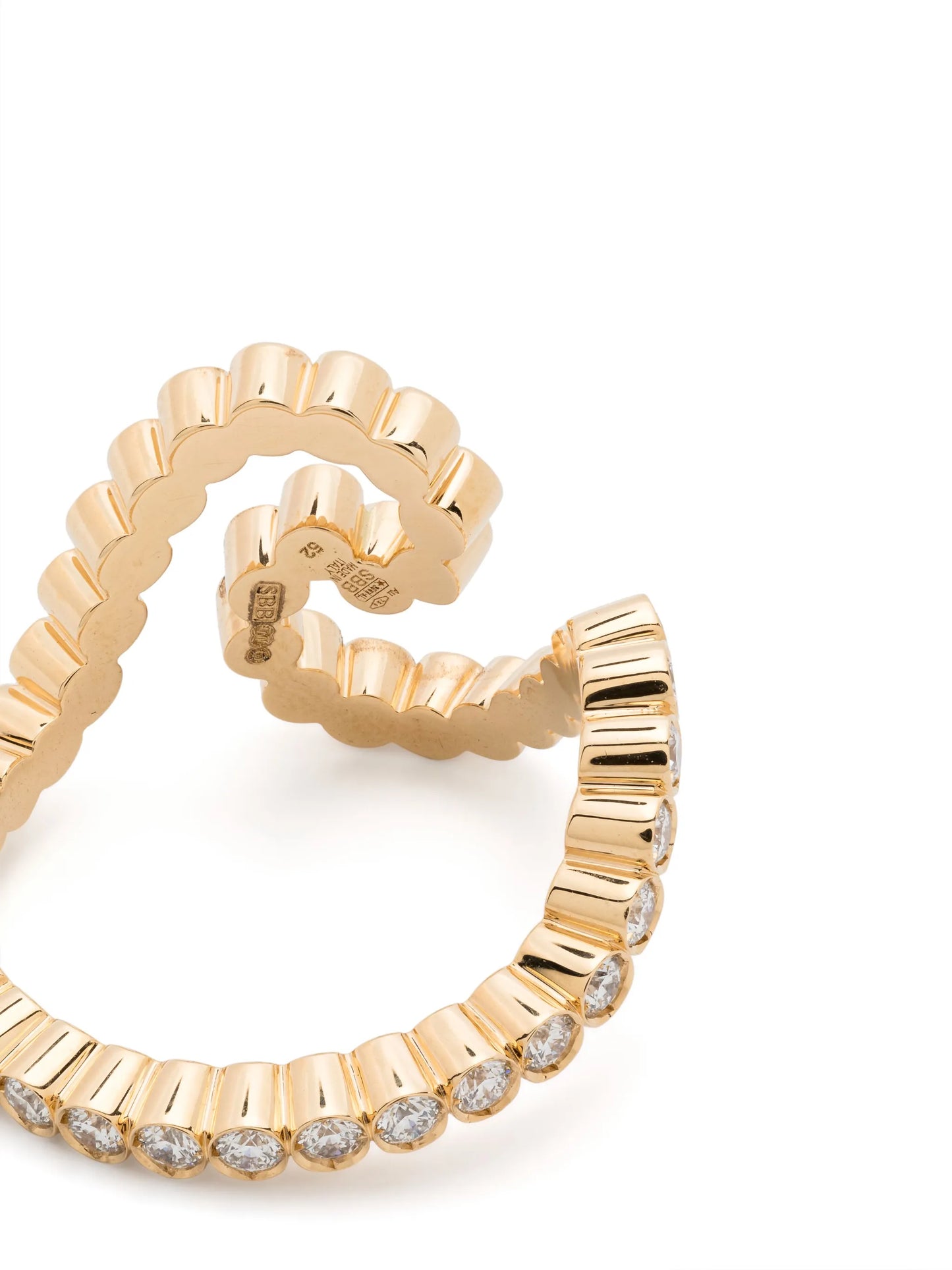 18kt yellow gold Gaia Ensemble diamond ring