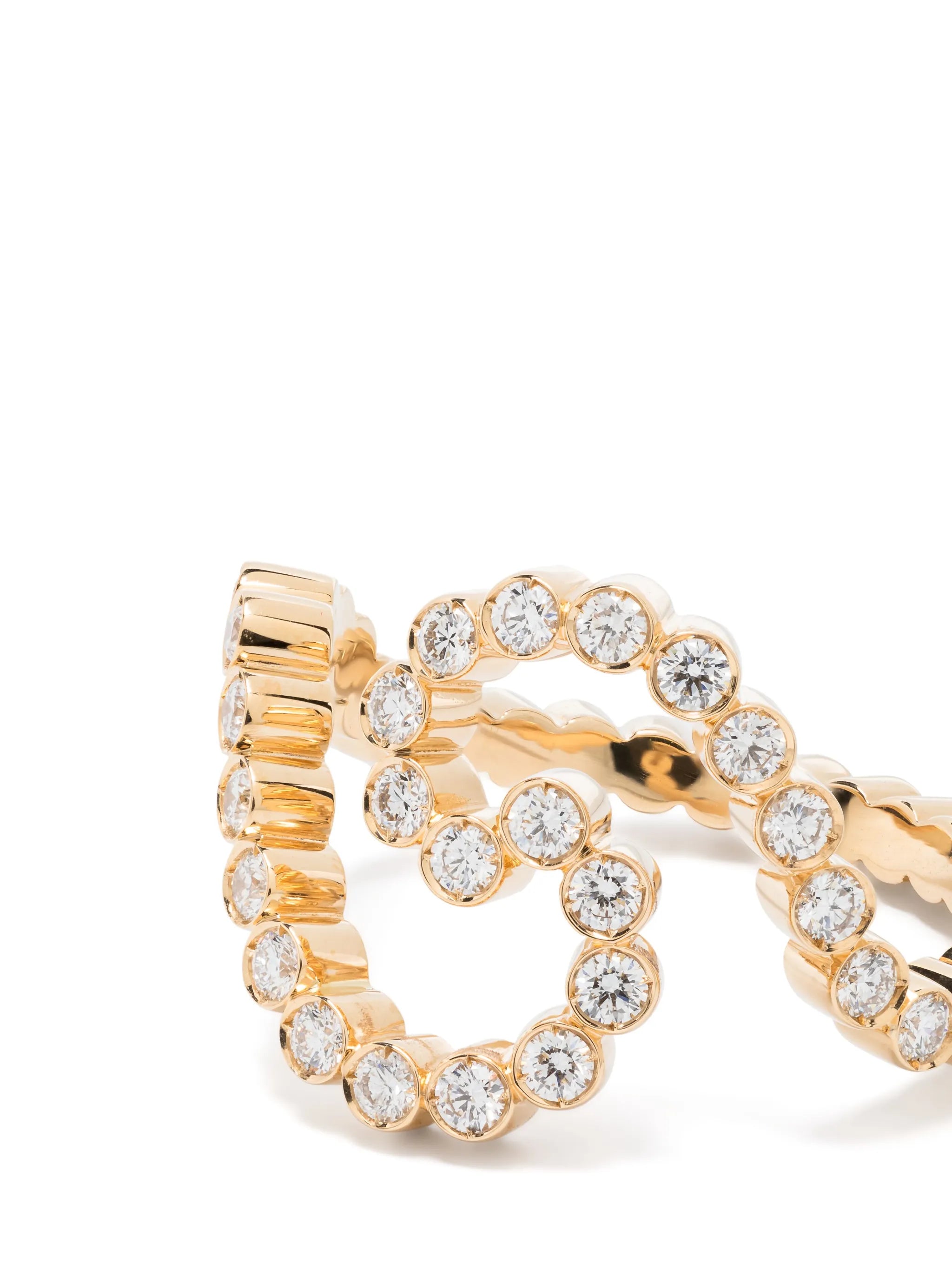 18kt yellow gold Gaia Ensemble diamond ring
