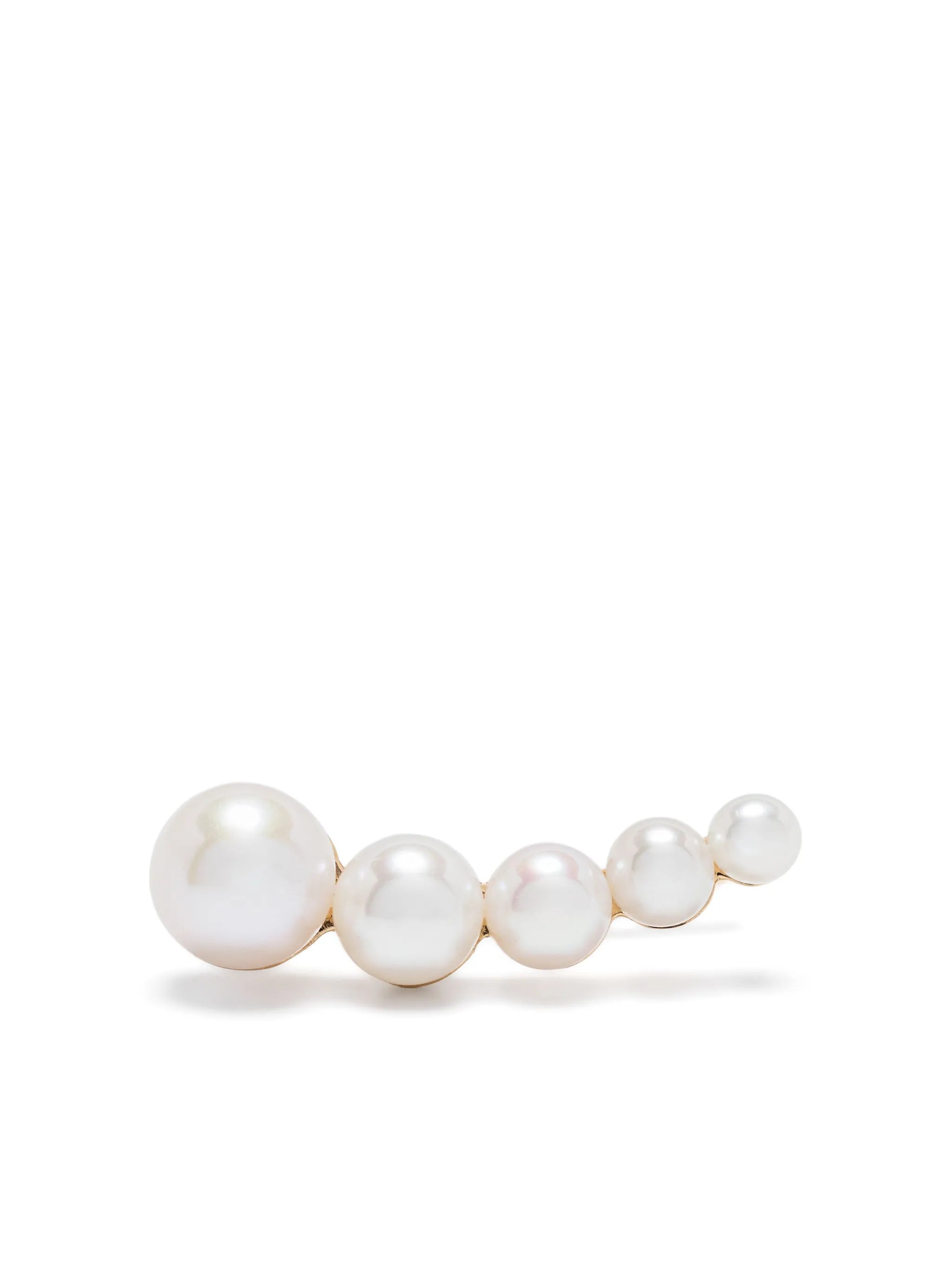 14kt yellow gold Petite Croissant Japonais freshwater pearl single earring