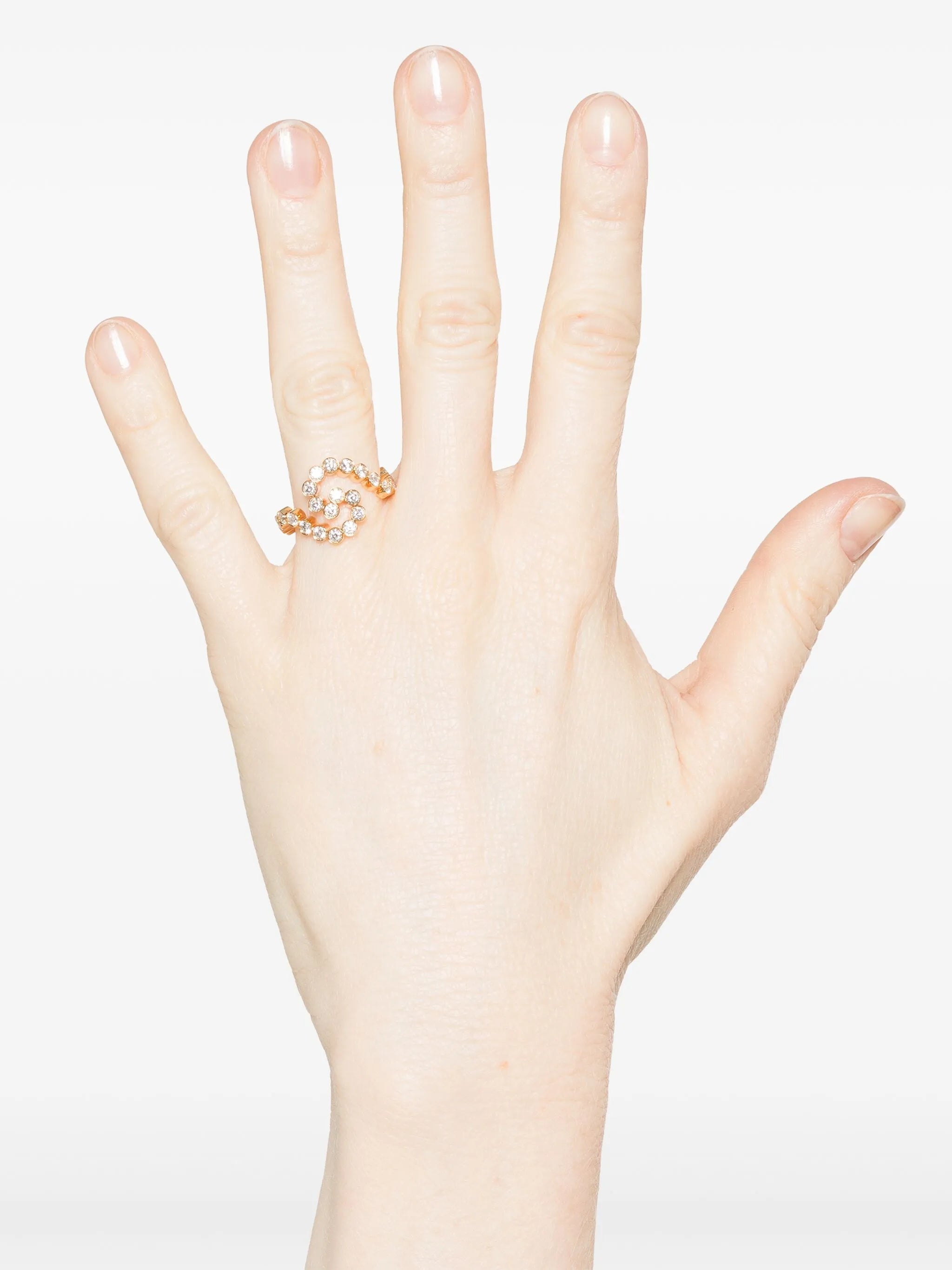 18kt recycled yellow gold Gaia Diamant ring