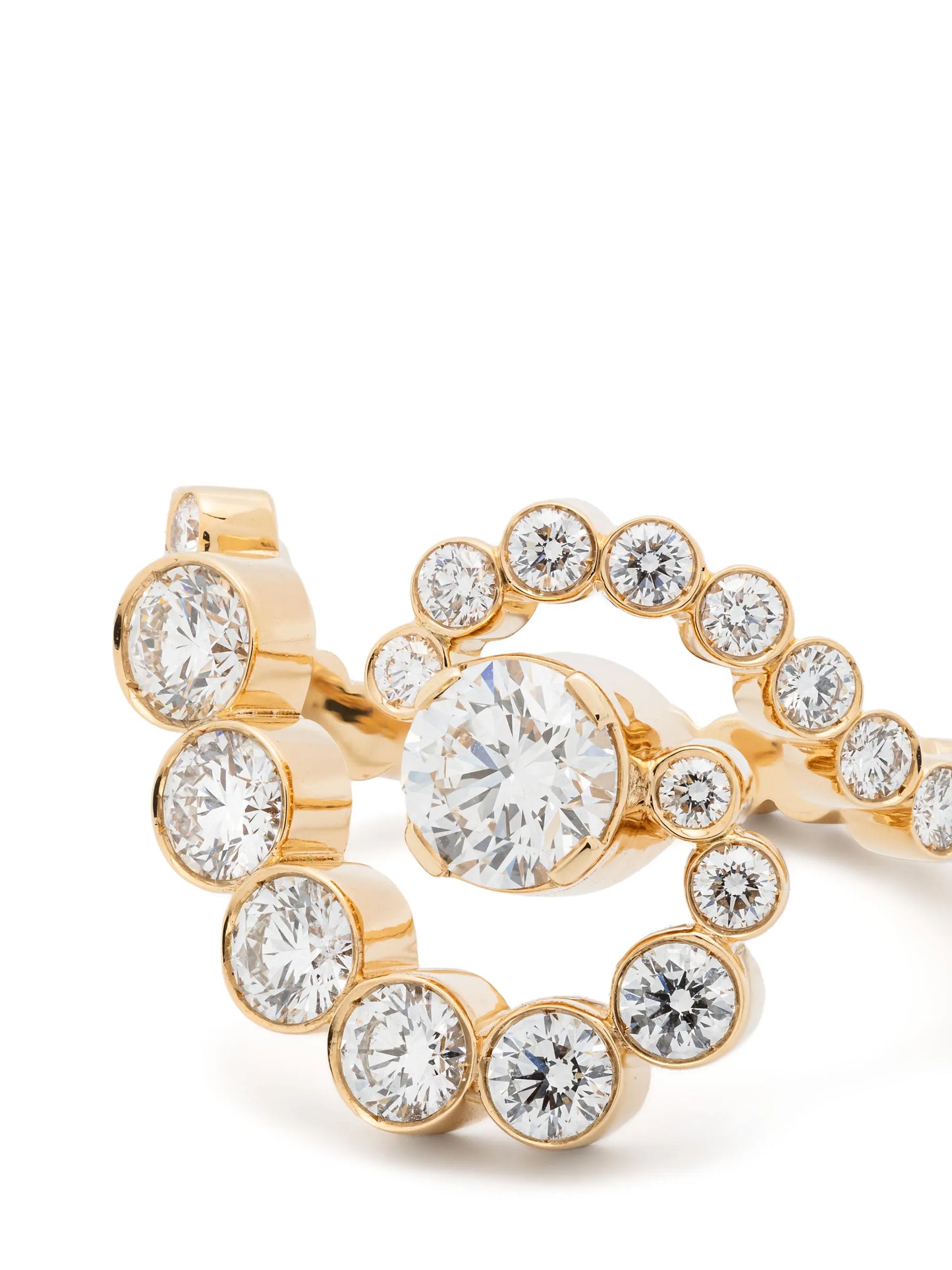 18kt recycled yellow gold Gaia diamond band ring