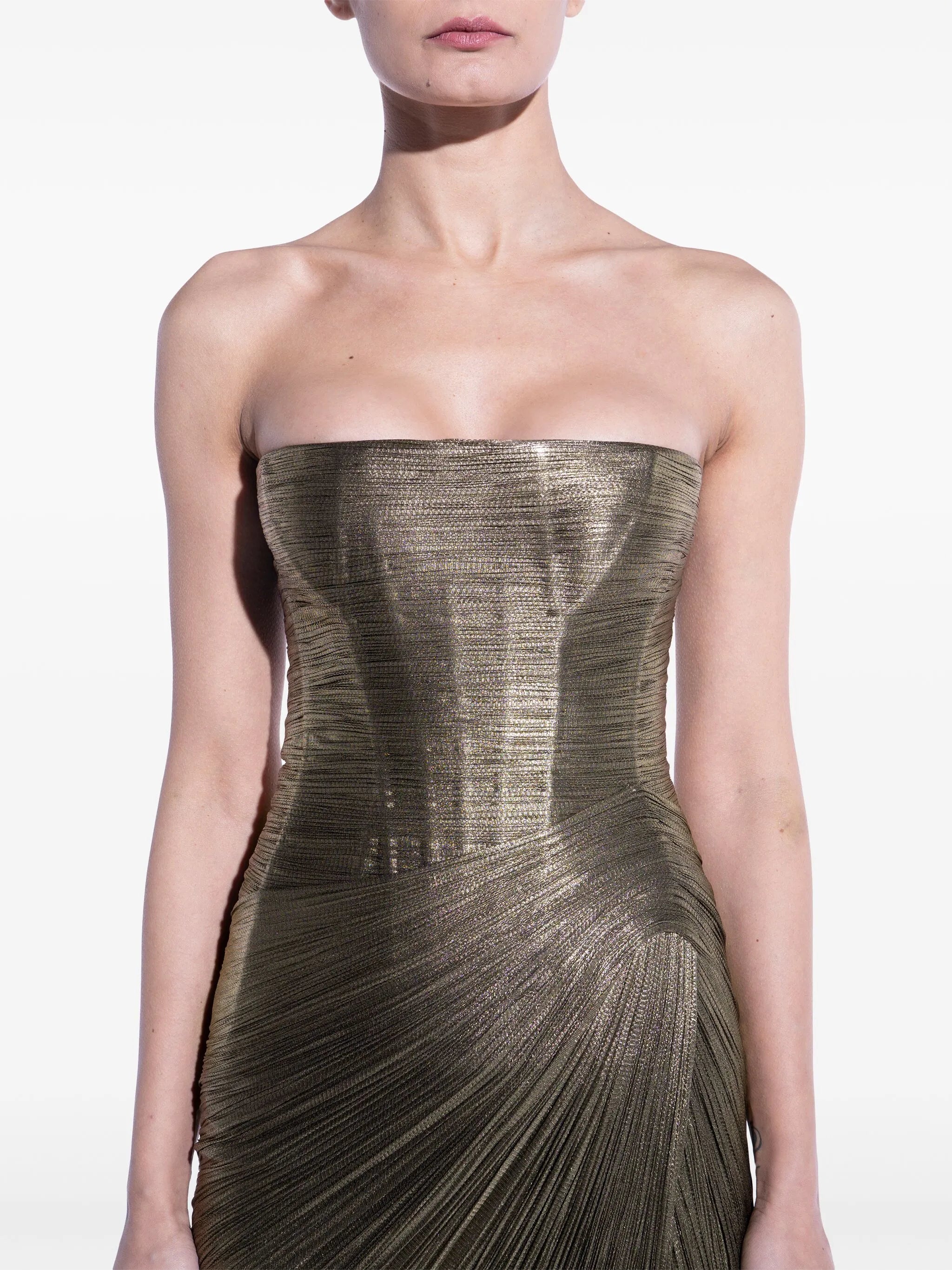 Ruby metallic midi dress