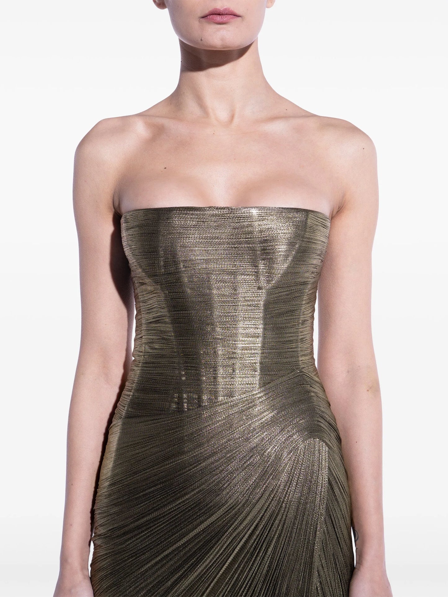 Ruby metallic midi dress