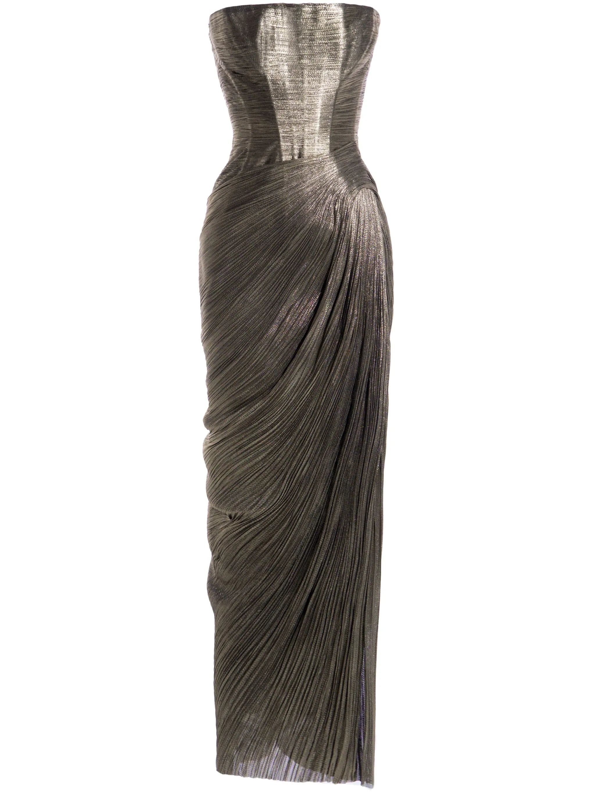Ruby metallic midi dress