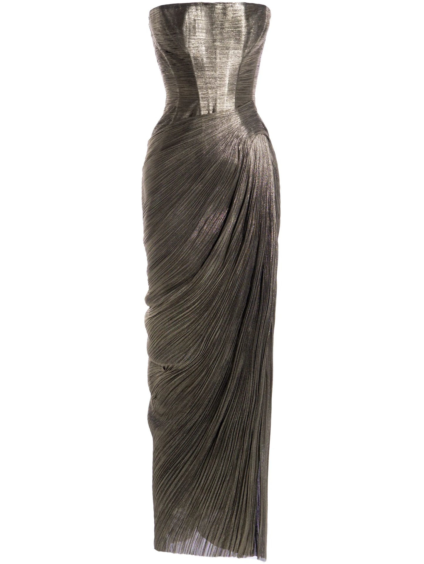 Ruby metallic midi dress