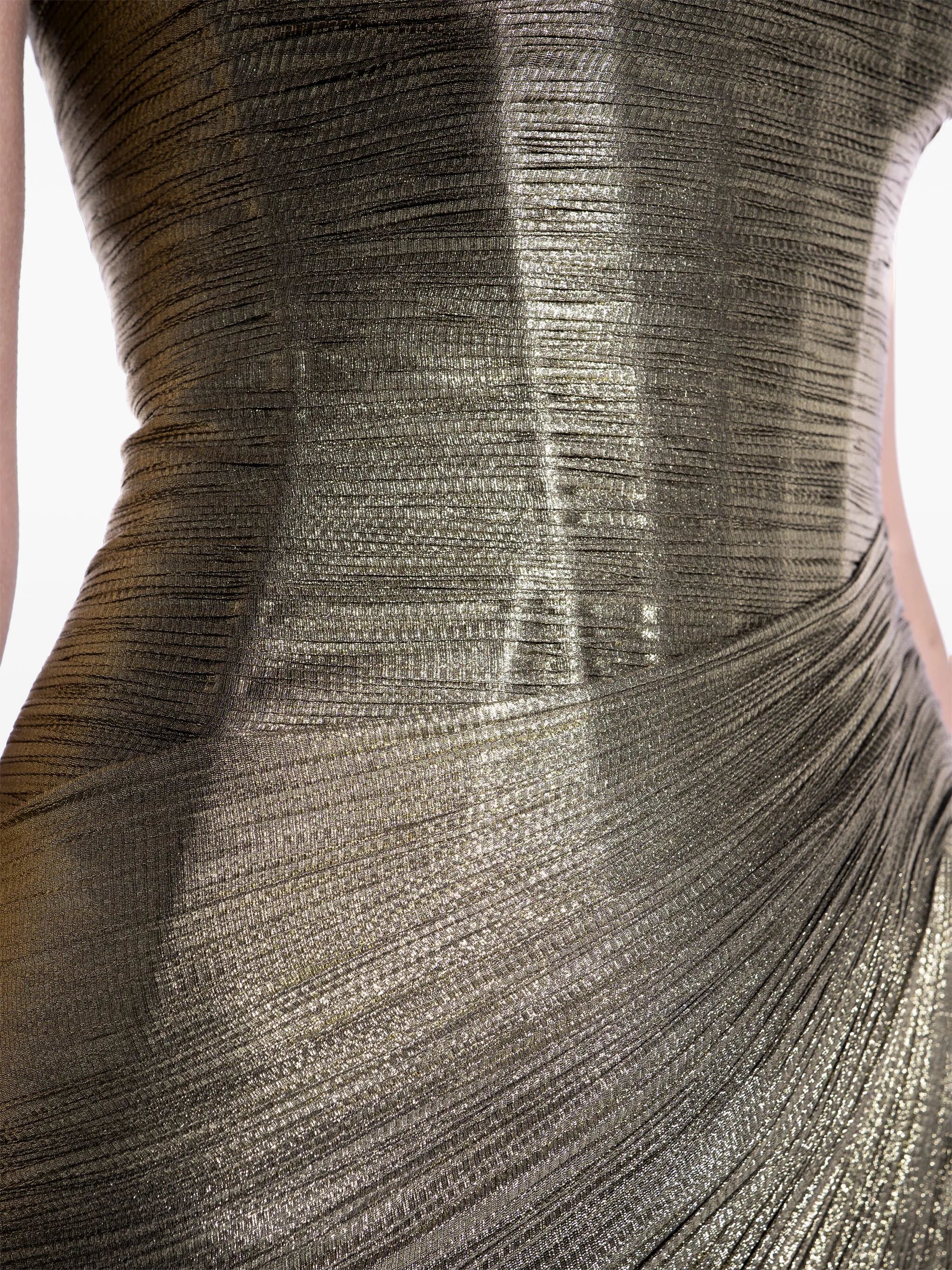 Ruby metallic midi dress