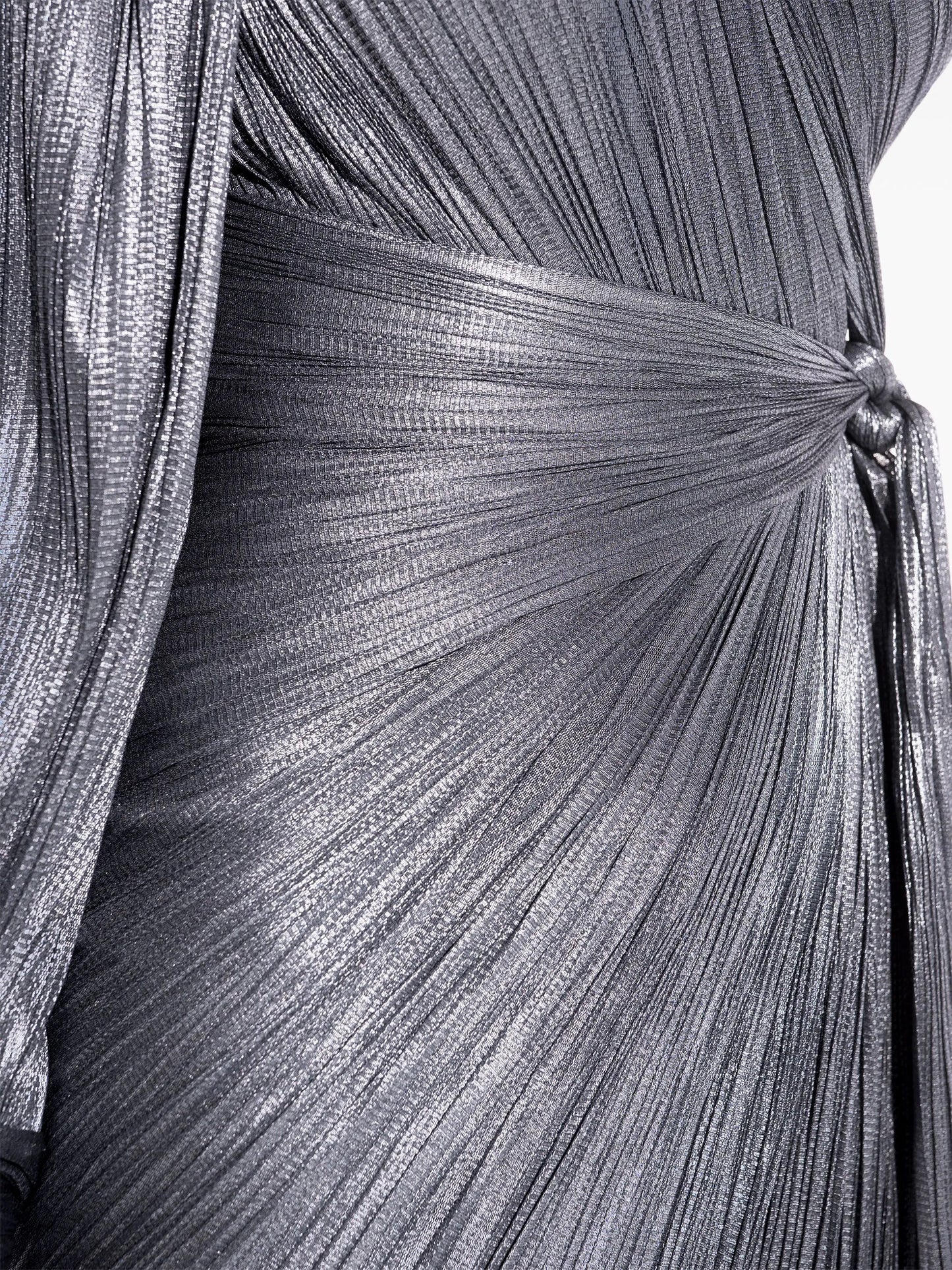 Palmer one-shoulder silk gown
