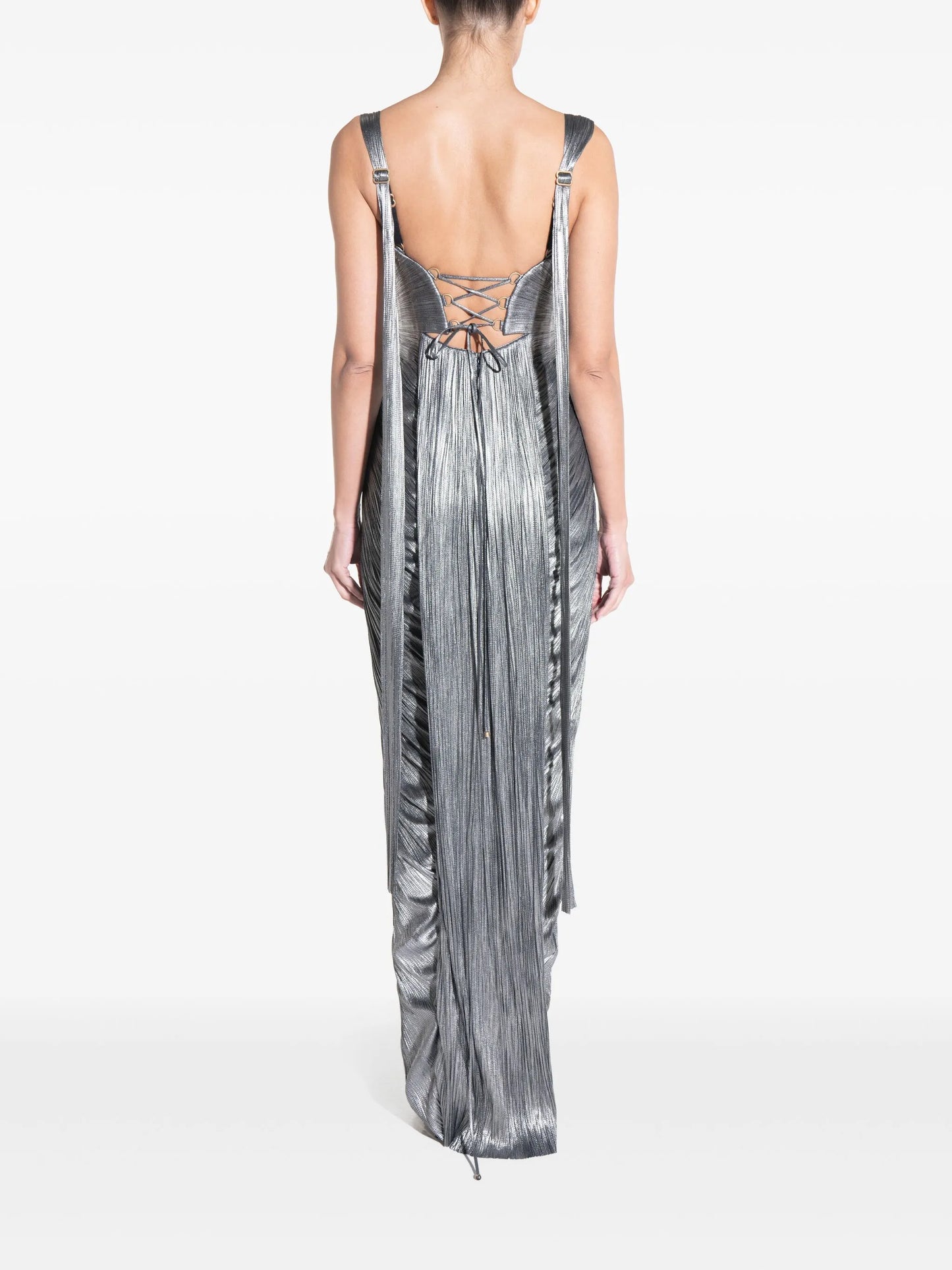 Anais pleated gown