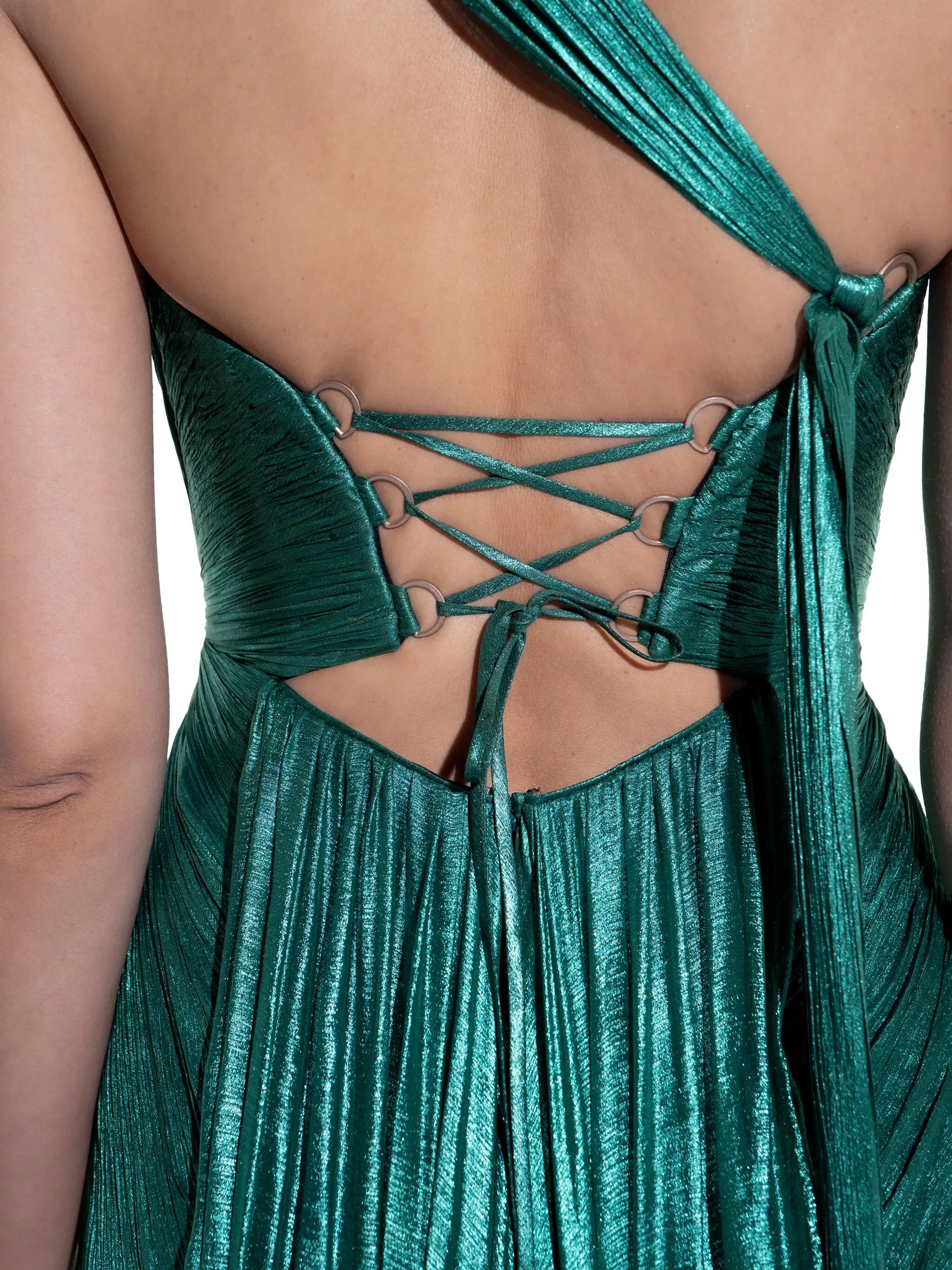 Claudine one-shoulder gown