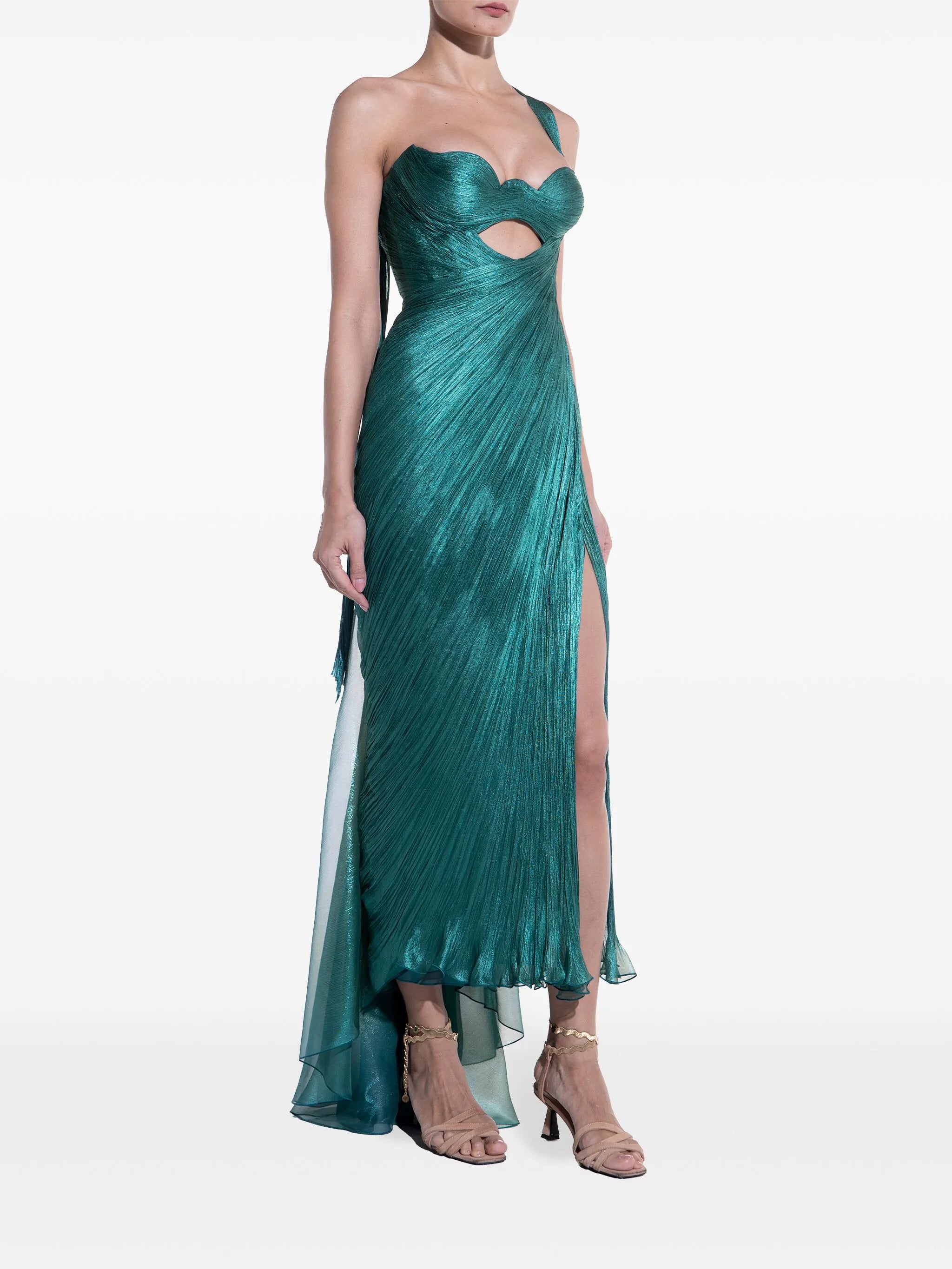 Claudine one-shoulder gown
