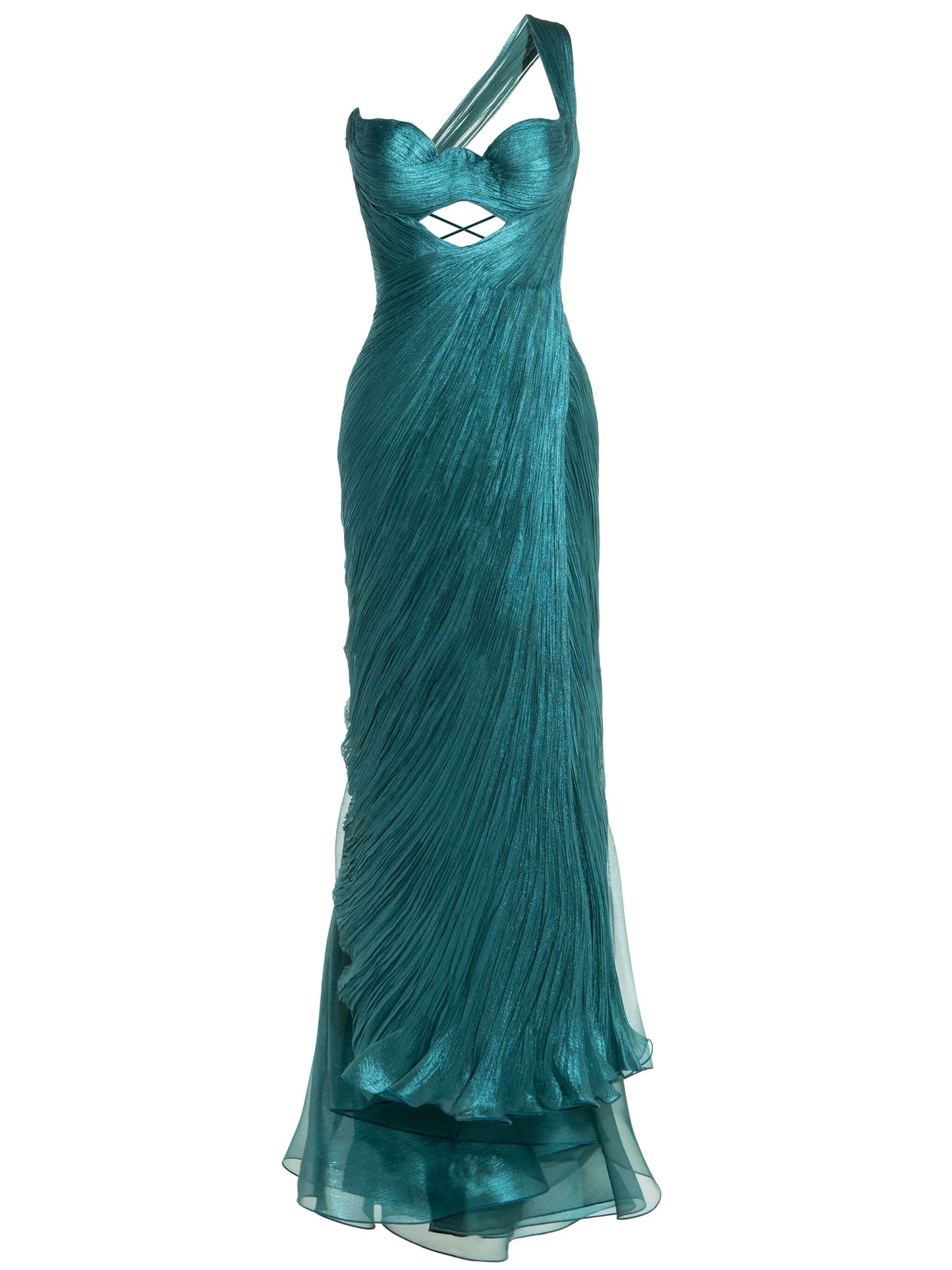 Claudine one-shoulder gown
