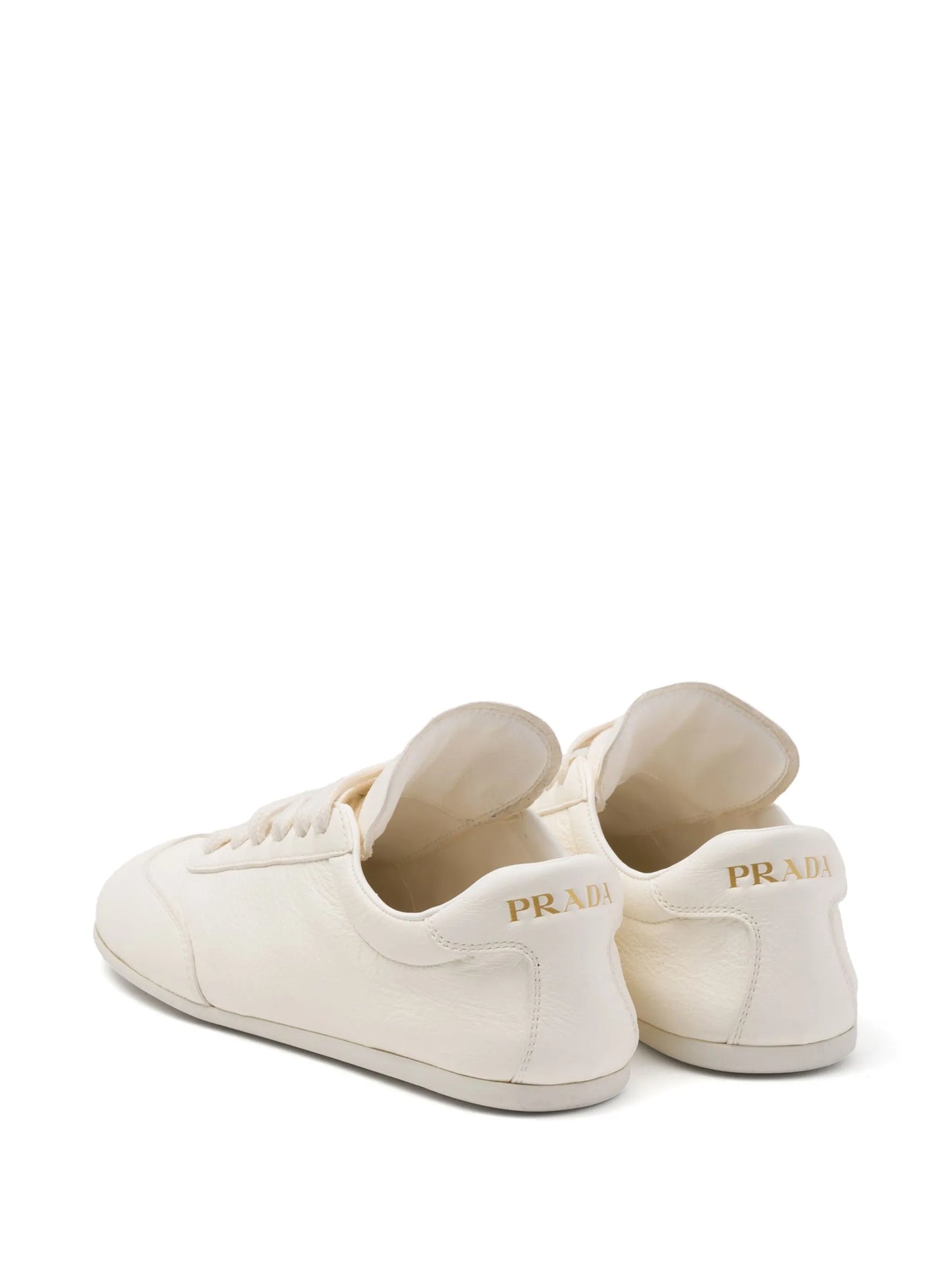 logo-print leather sneakers