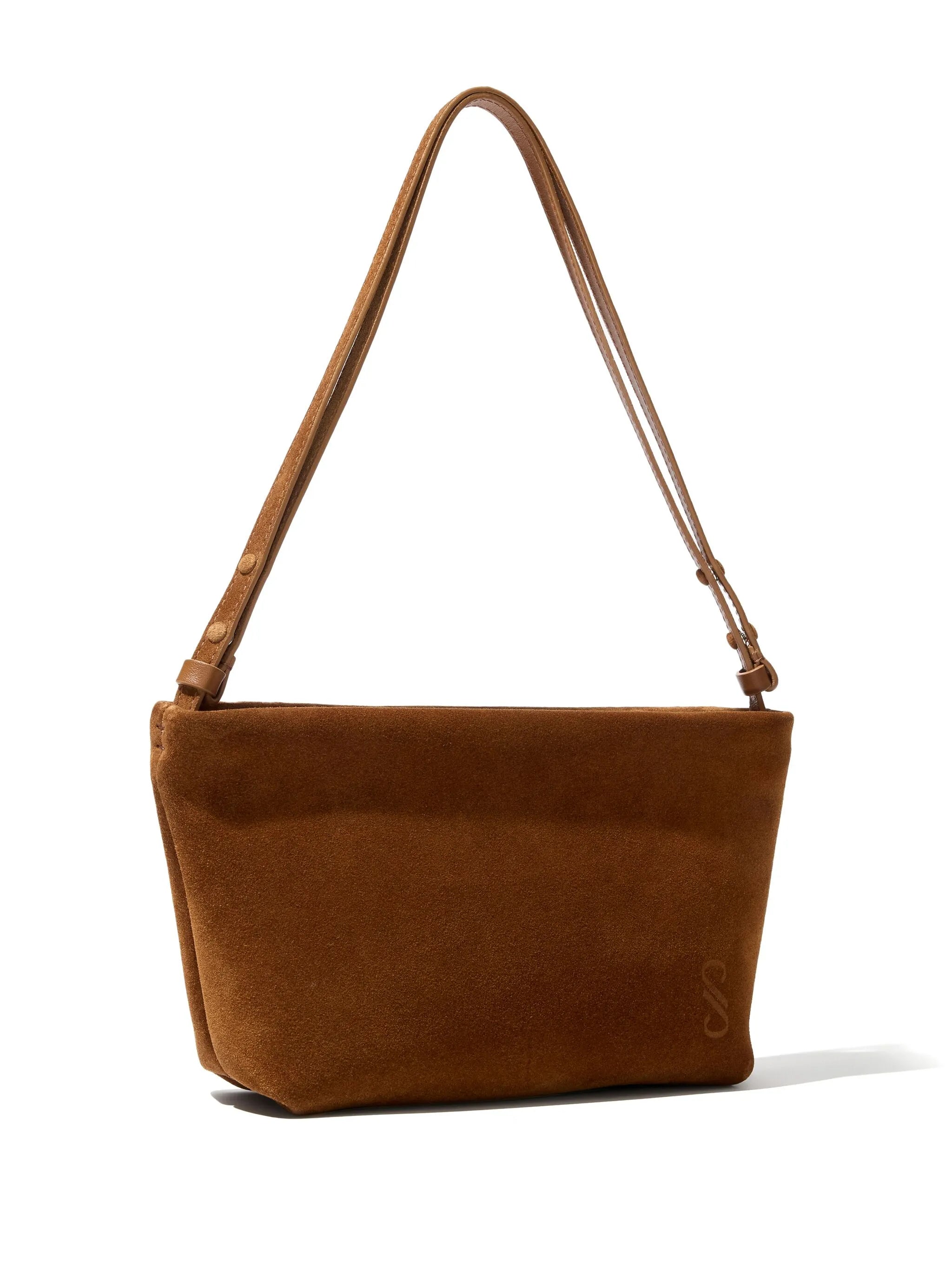 Bond suede shouler bag