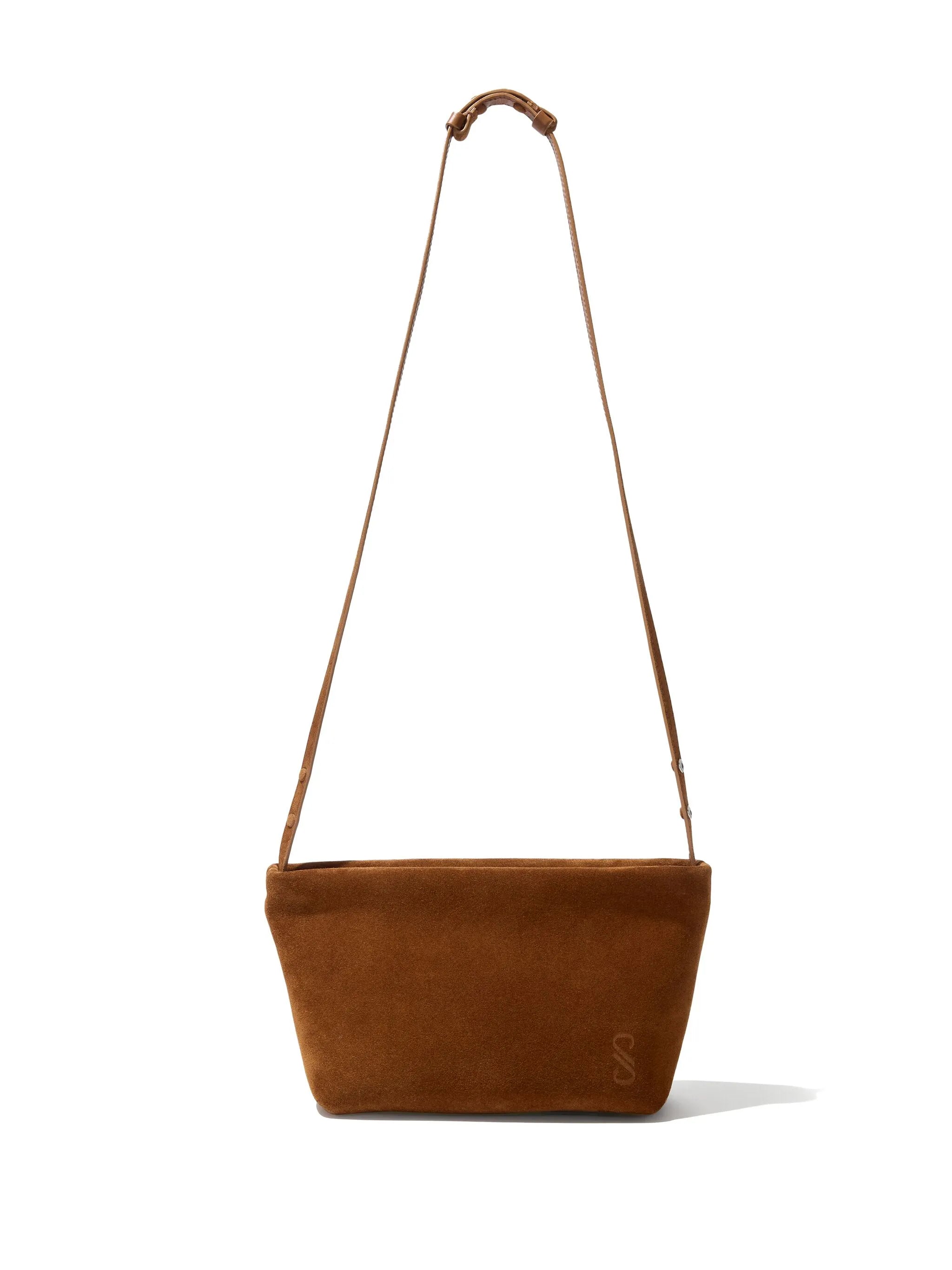 Bond suede shouler bag