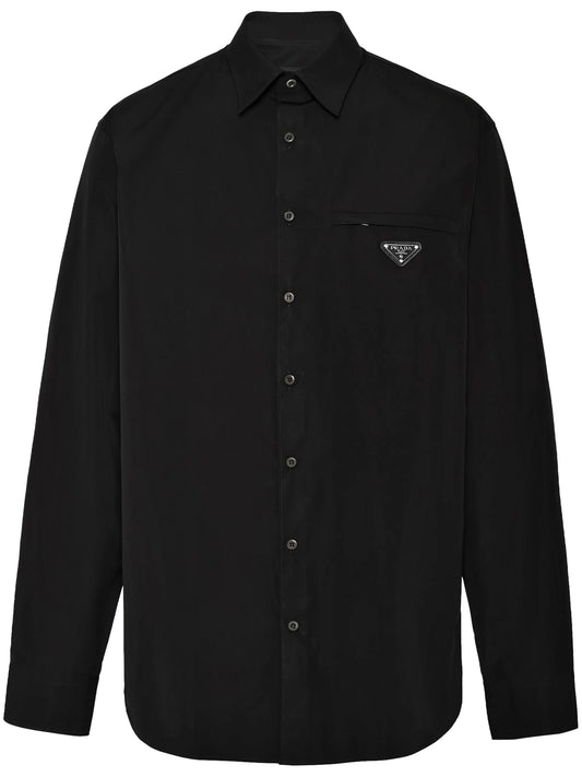 enamel triangle-logo shirt