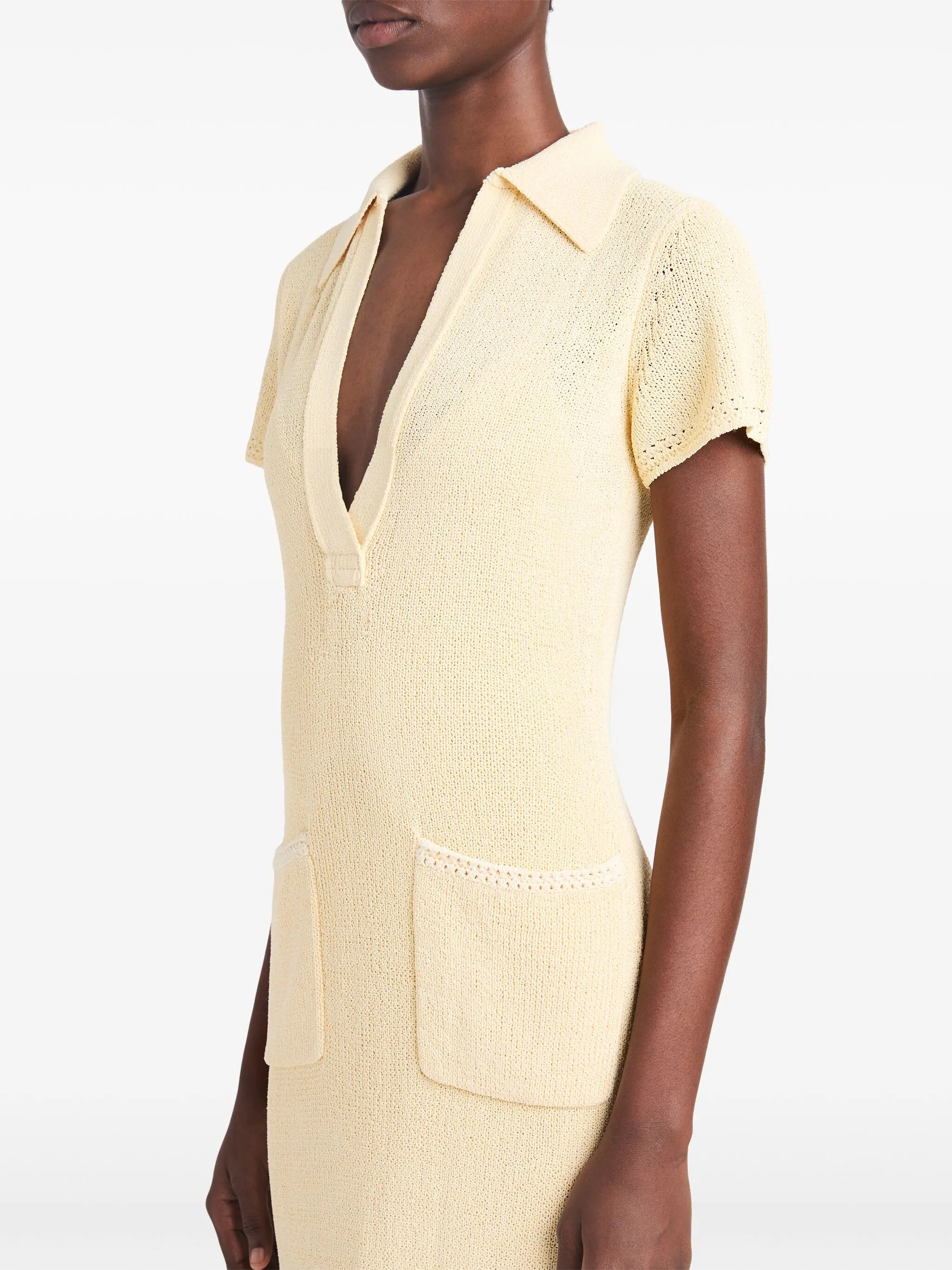 short-sleeve knit dress