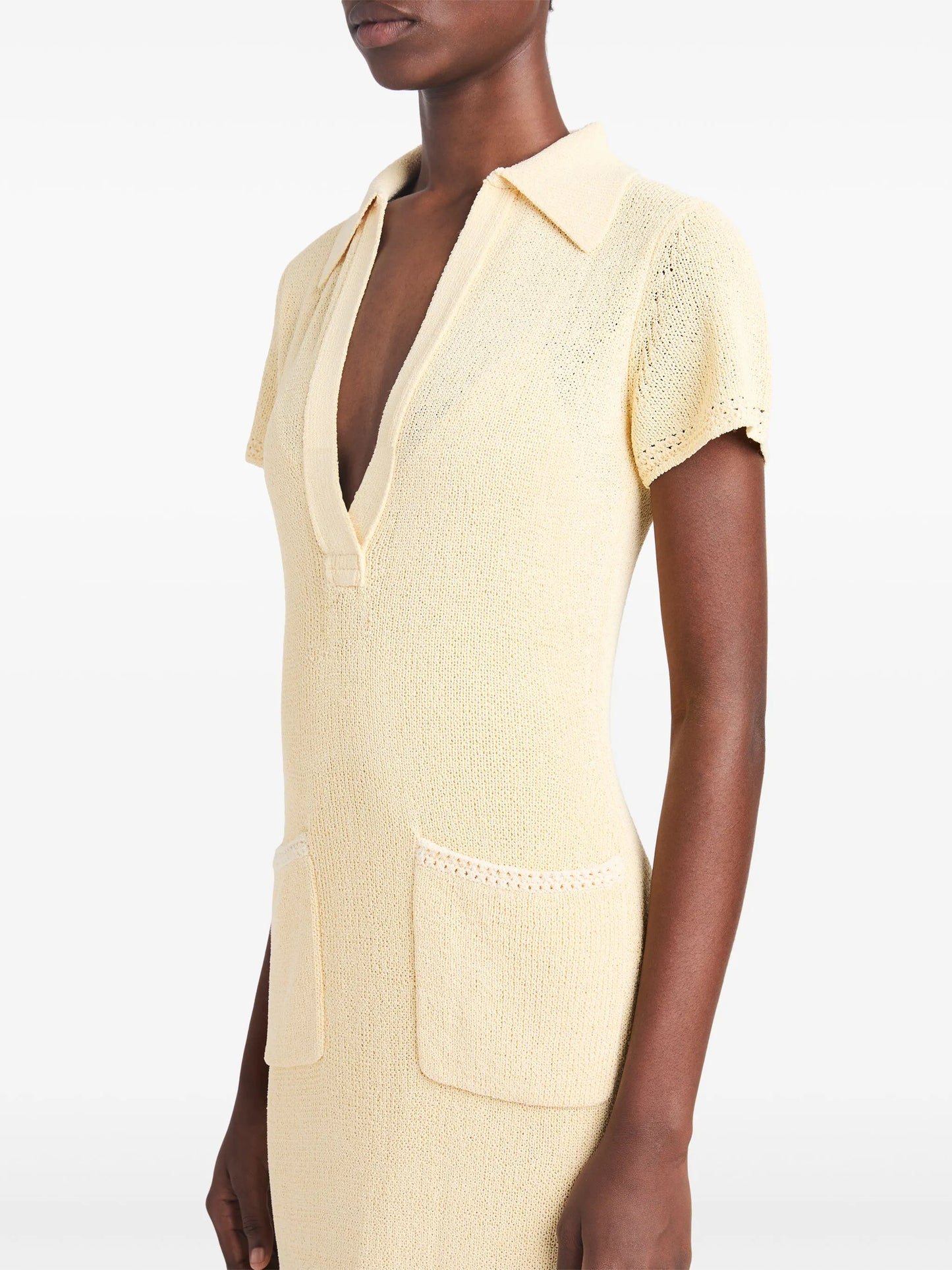 short-sleeve knit dress