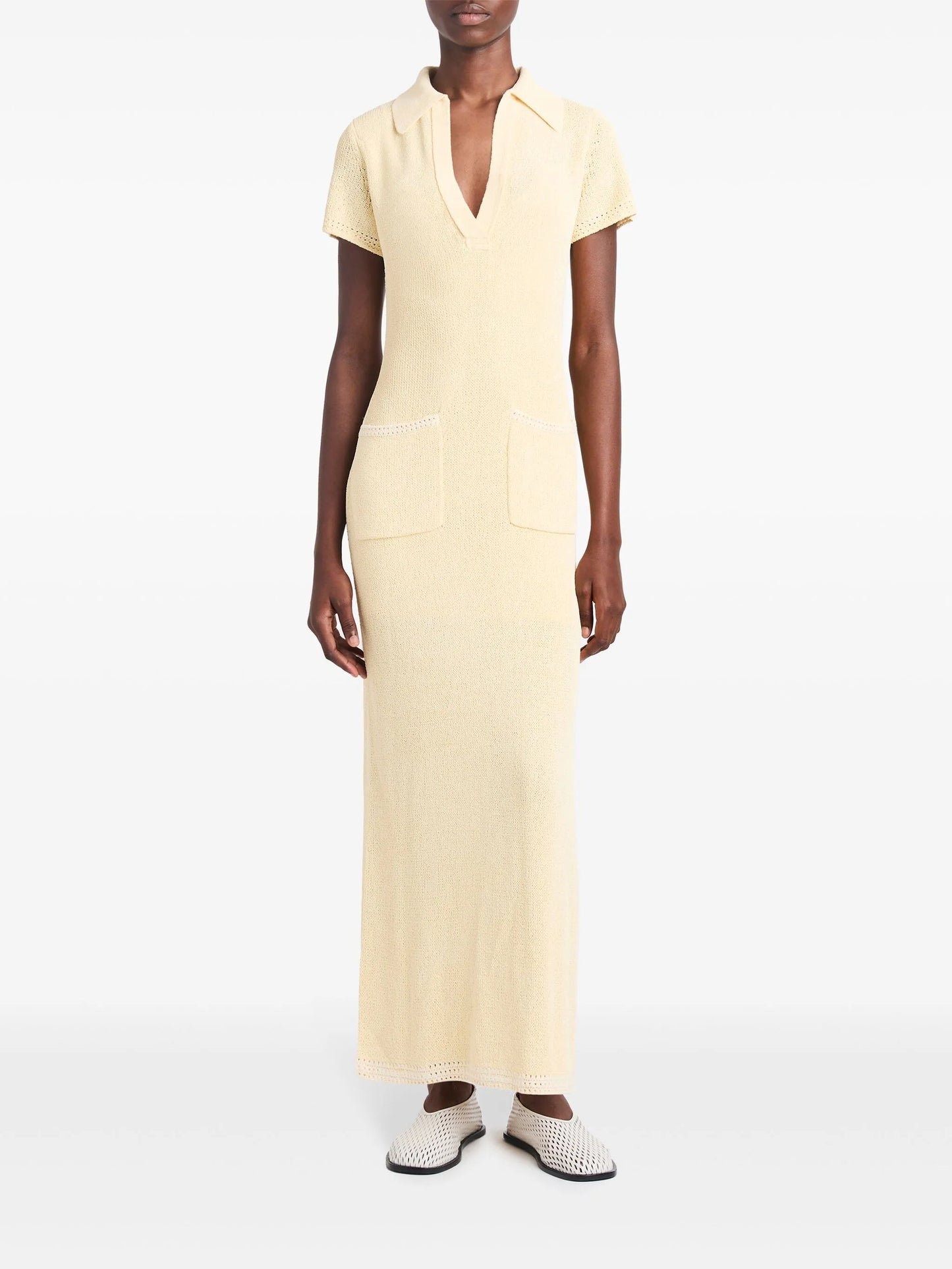 short-sleeve knit dress