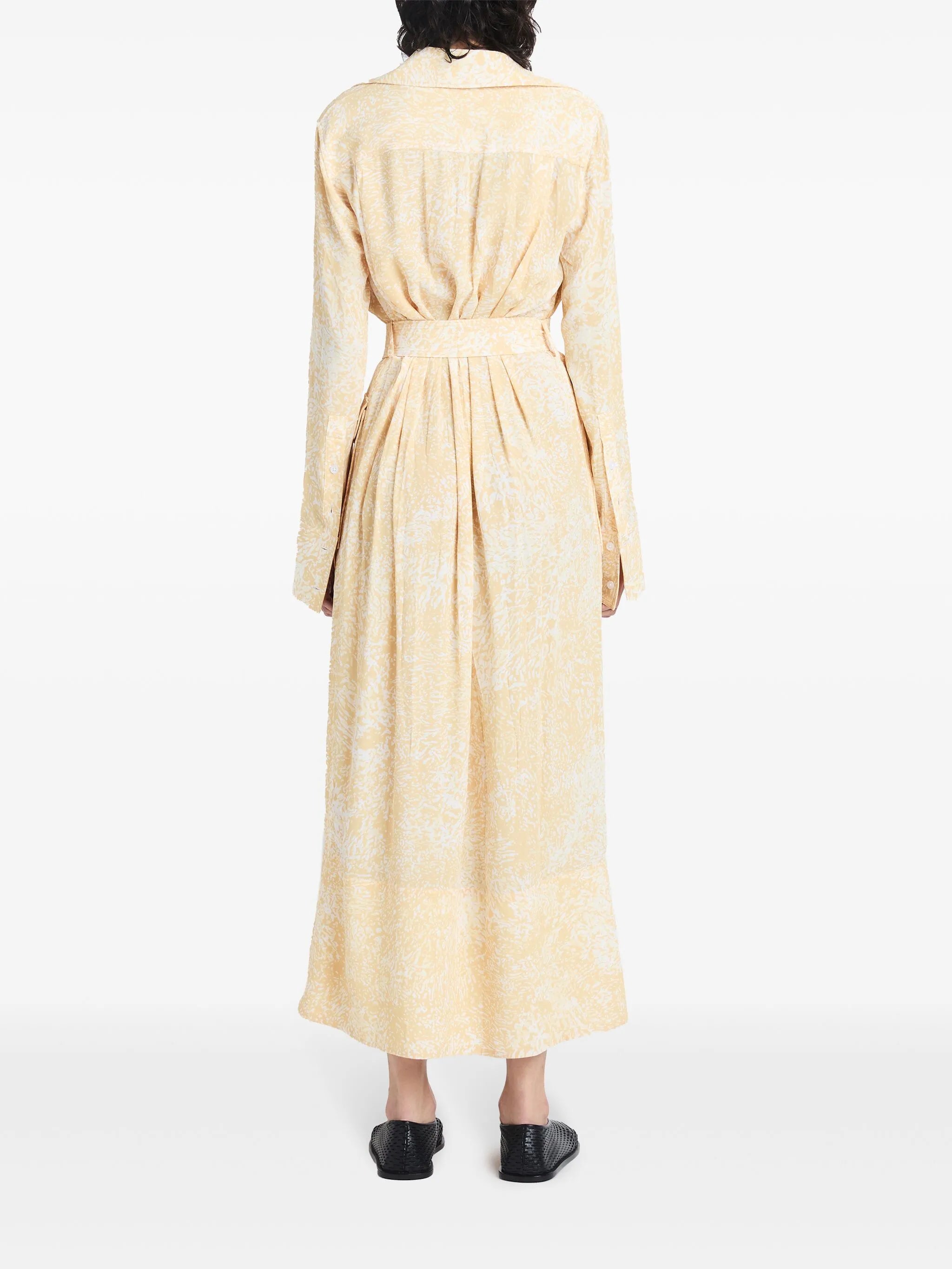 abstract-print crepe maxi dress