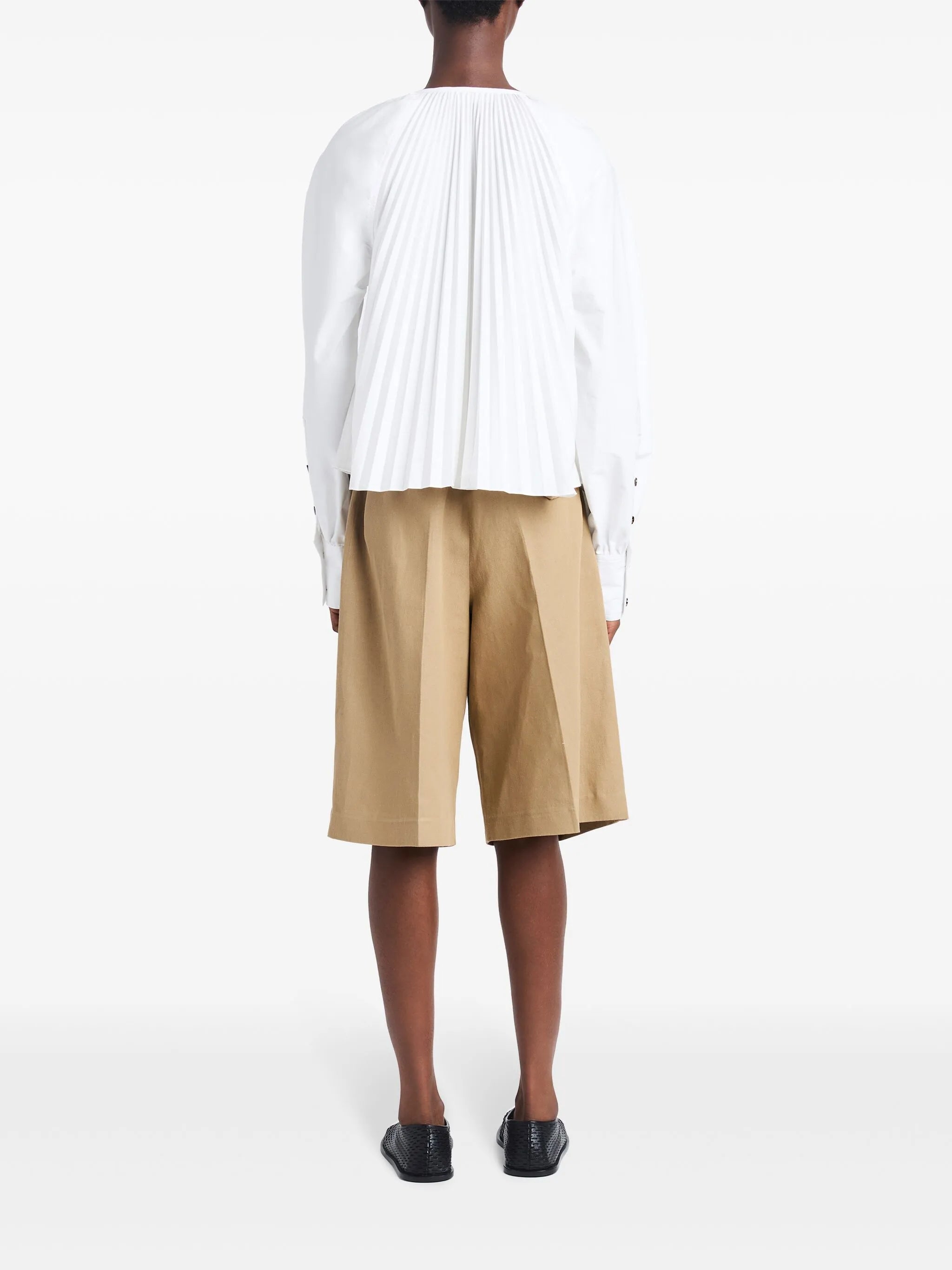 Monica pleat-detailing blouse