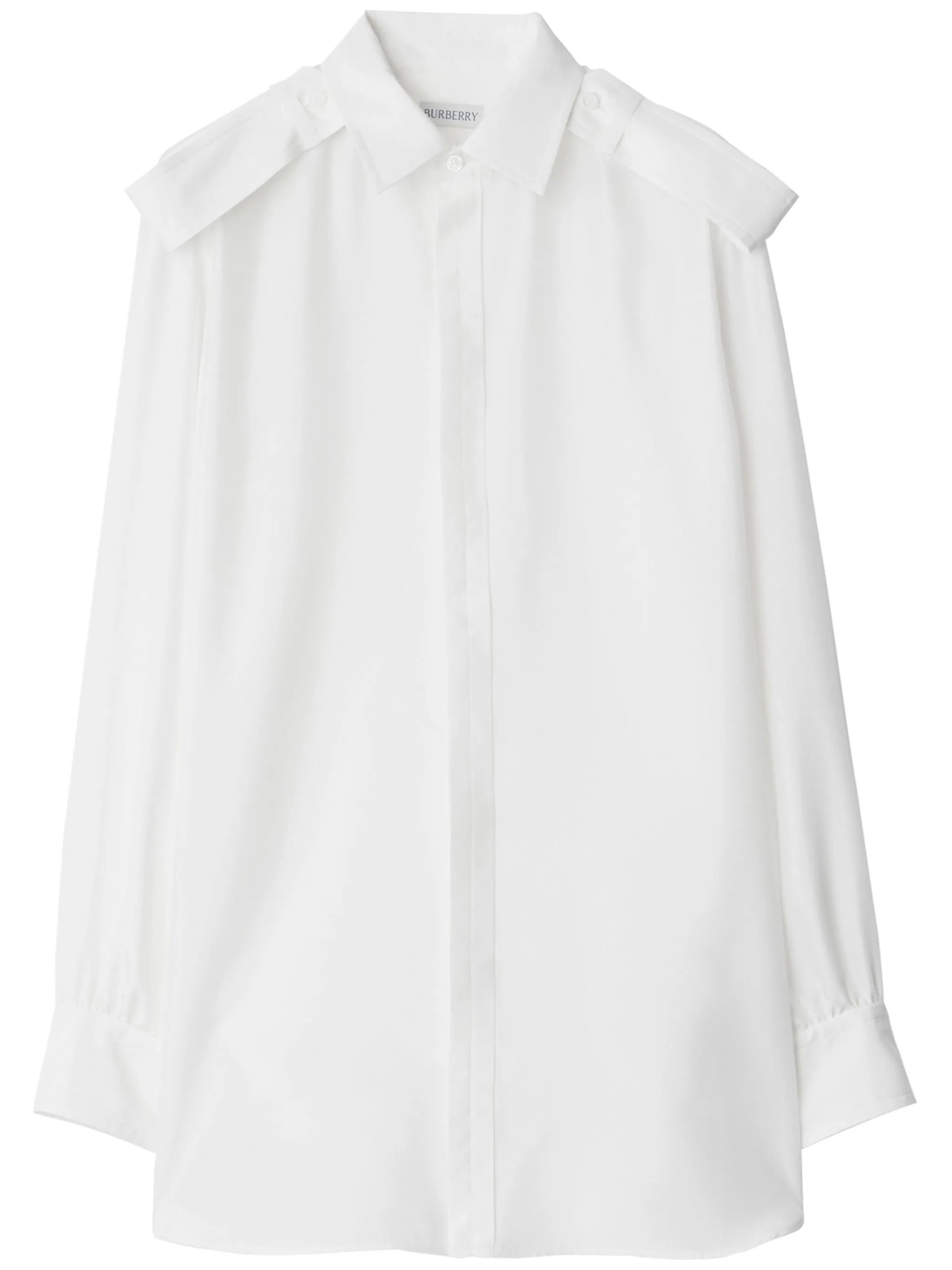 long-sleeve silk shirt