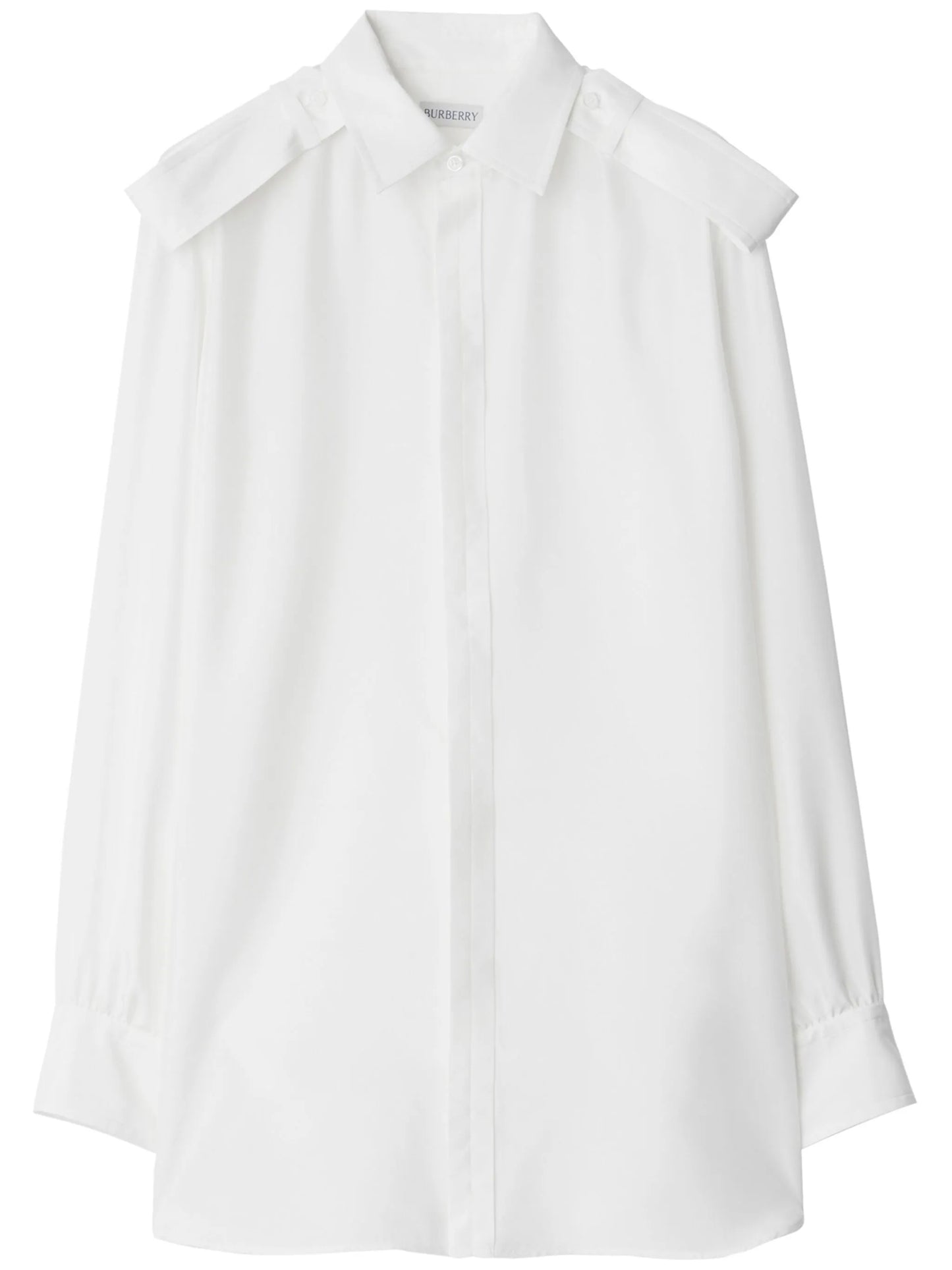 long-sleeve silk shirt