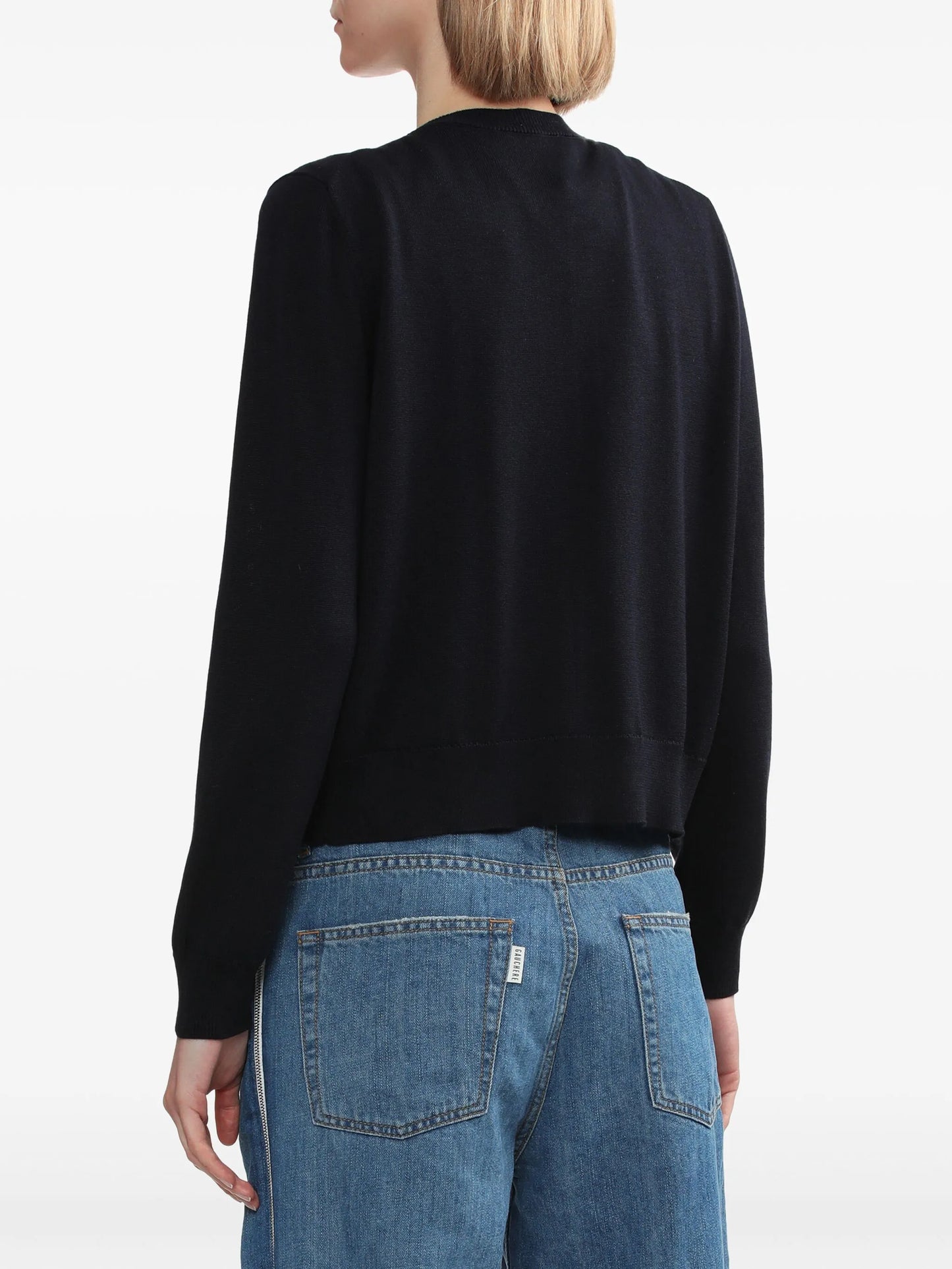 floral-embroidered silk-cashmere cardigan