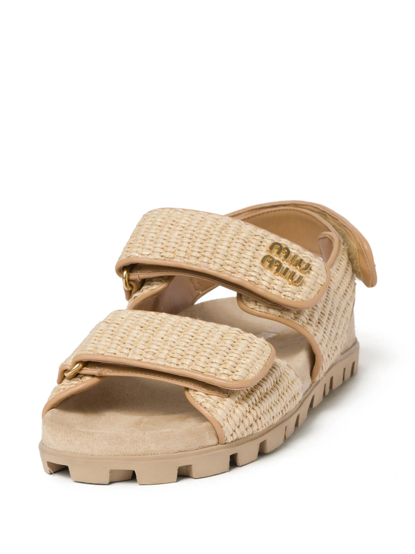 double-strap woven sandals