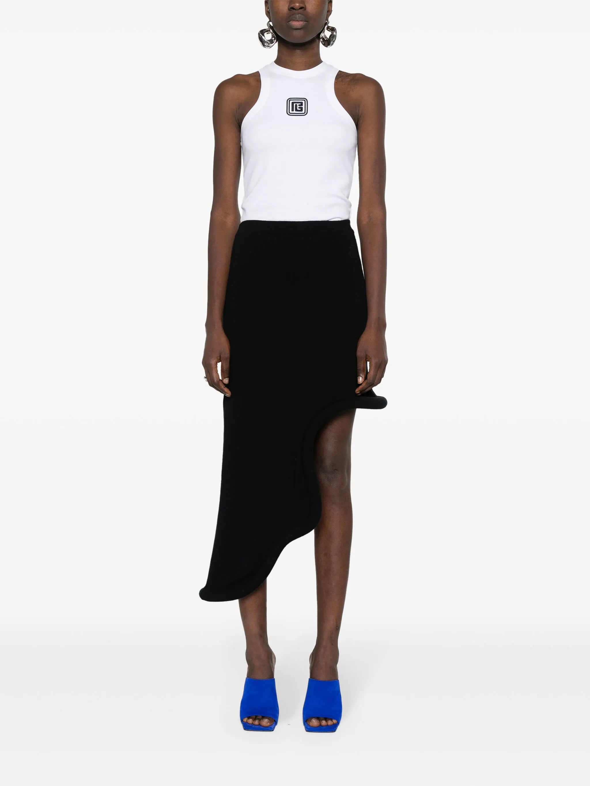 logo-embroidered top