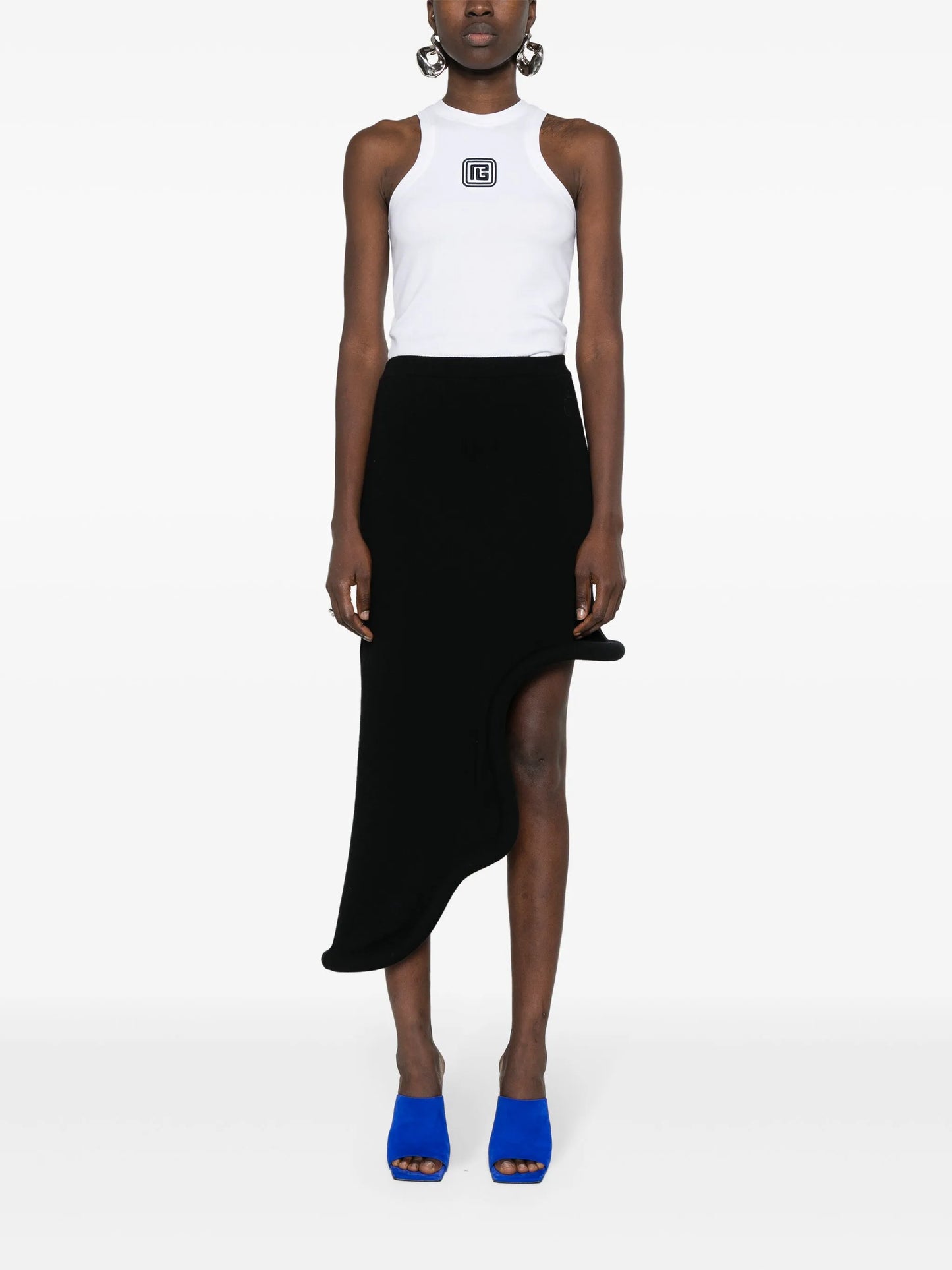 logo-embroidered top
