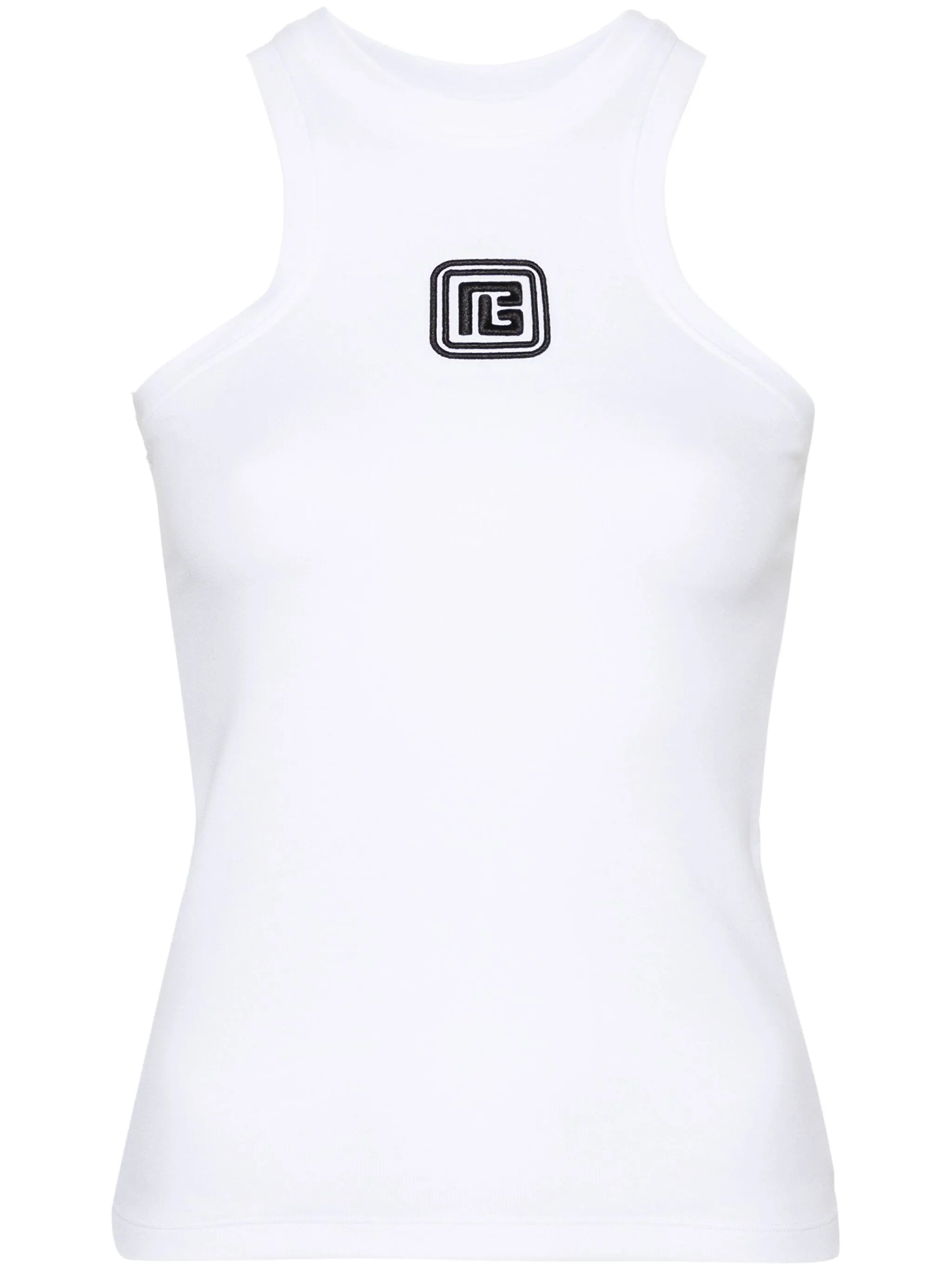logo-embroidered top