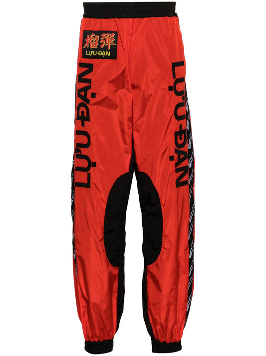 L-D logo-letters track pants