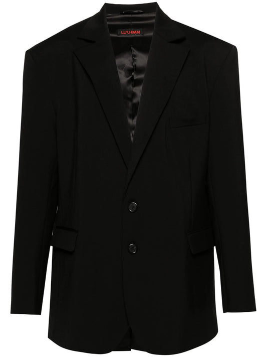 notched-lapels single-breasted blazer