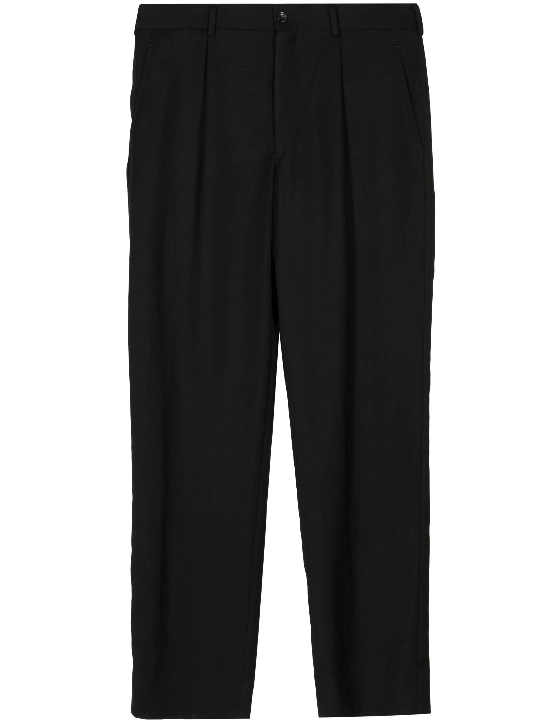 pleated mid-rise tailored trousers