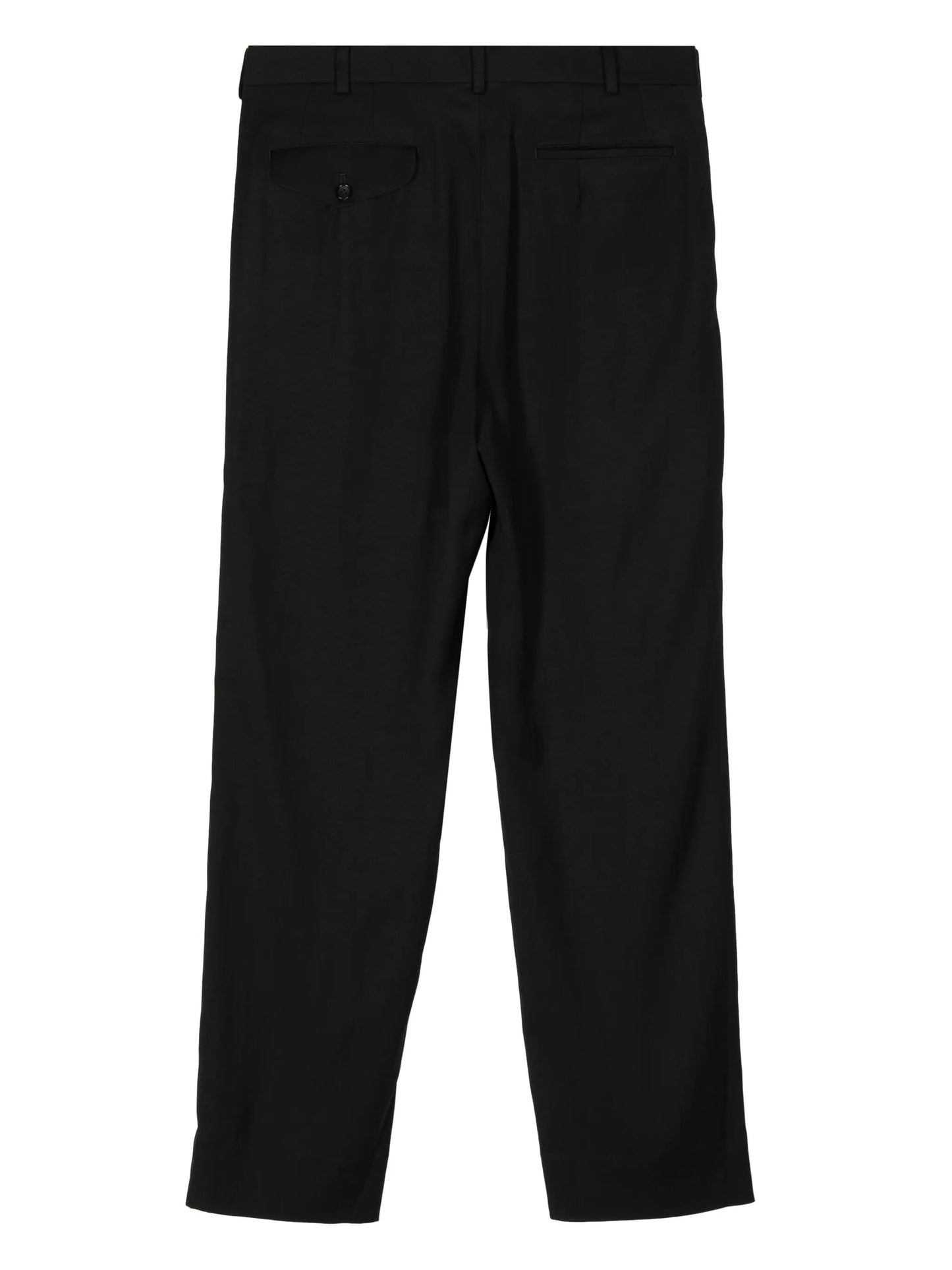 pleated mid-rise tailored trousers