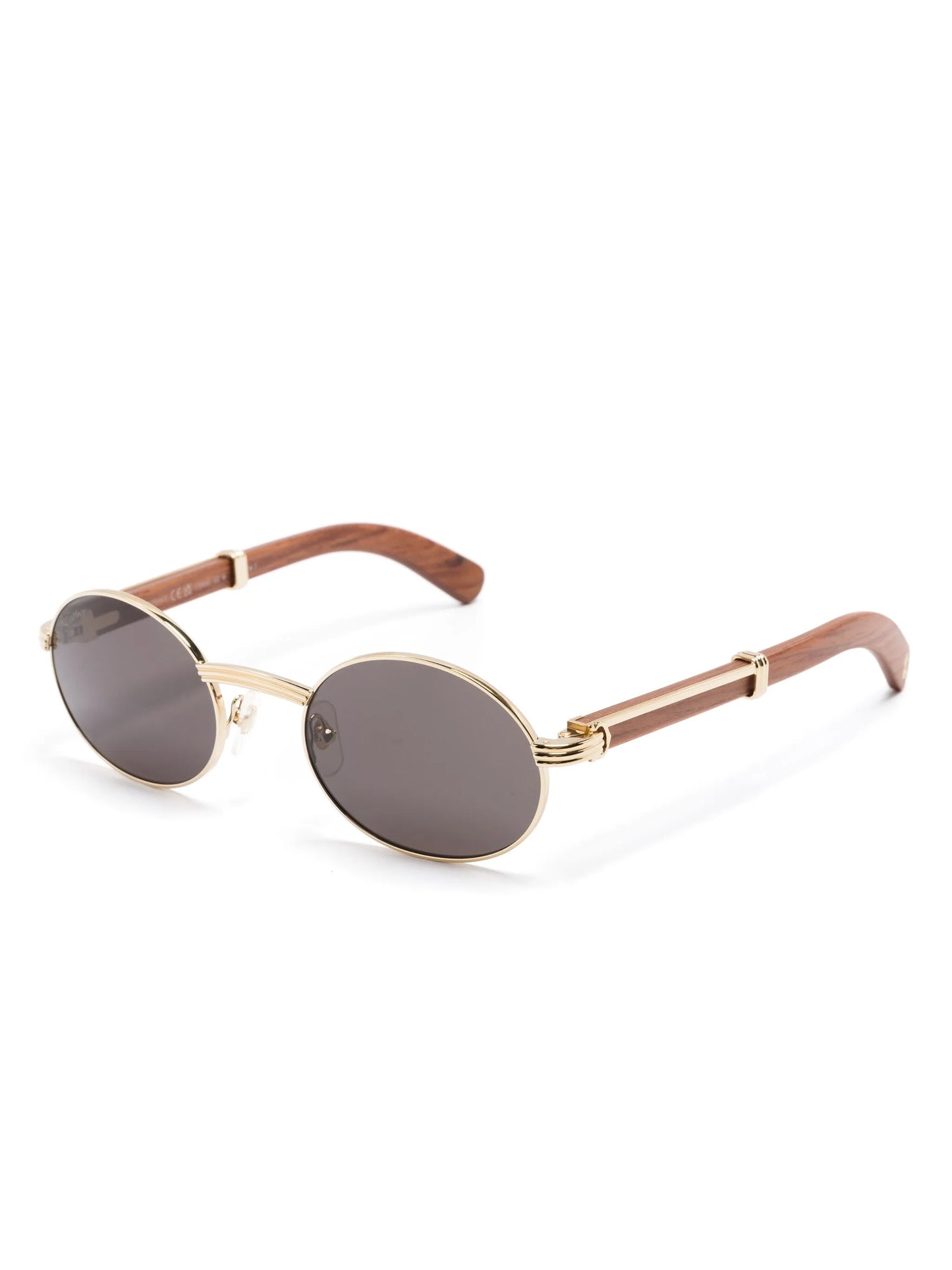 oval-frame sunglasses