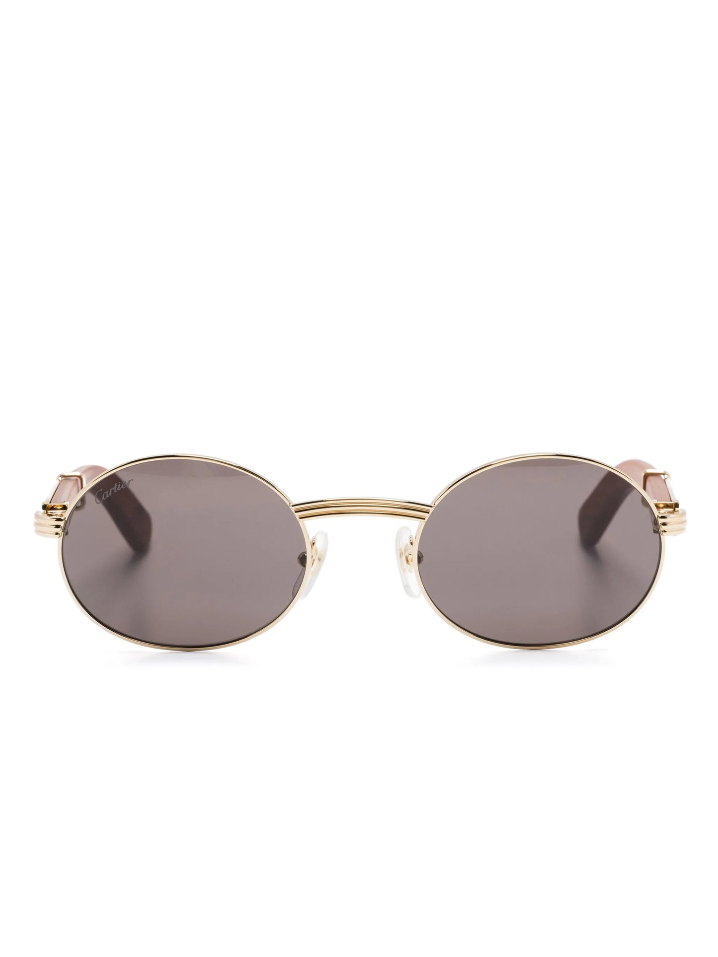 oval-frame sunglasses