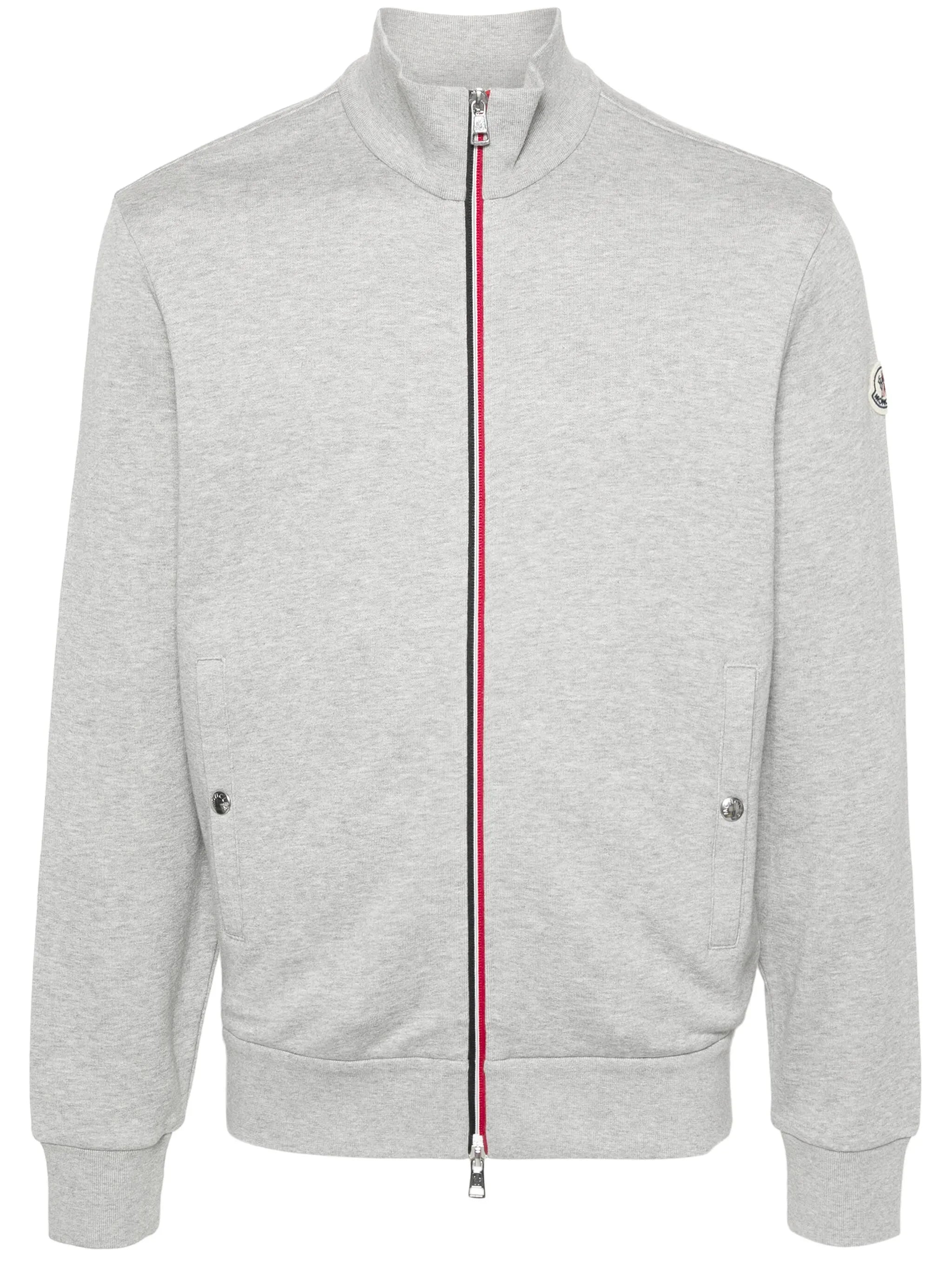 appliqué-logo zipped sweatshirt