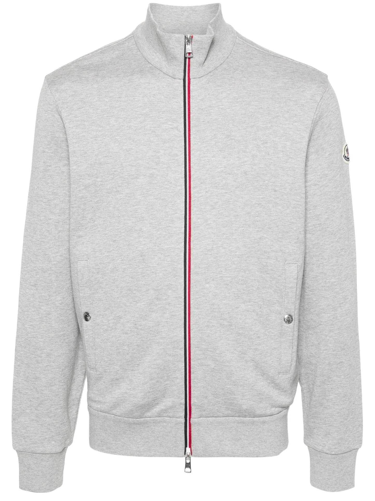 appliqué-logo zipped sweatshirt
