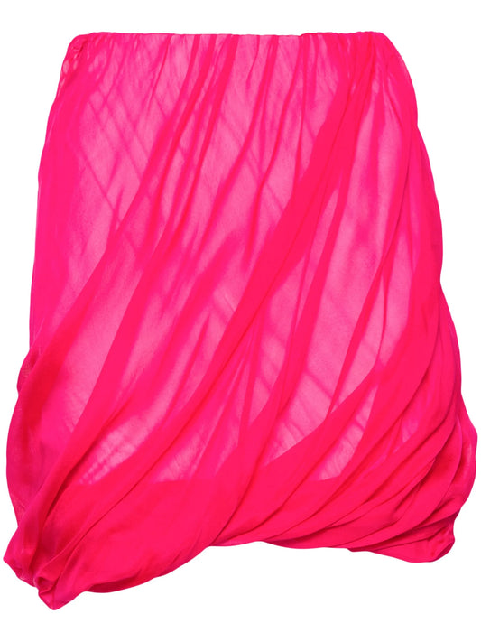 Bubble gathered miniskirt