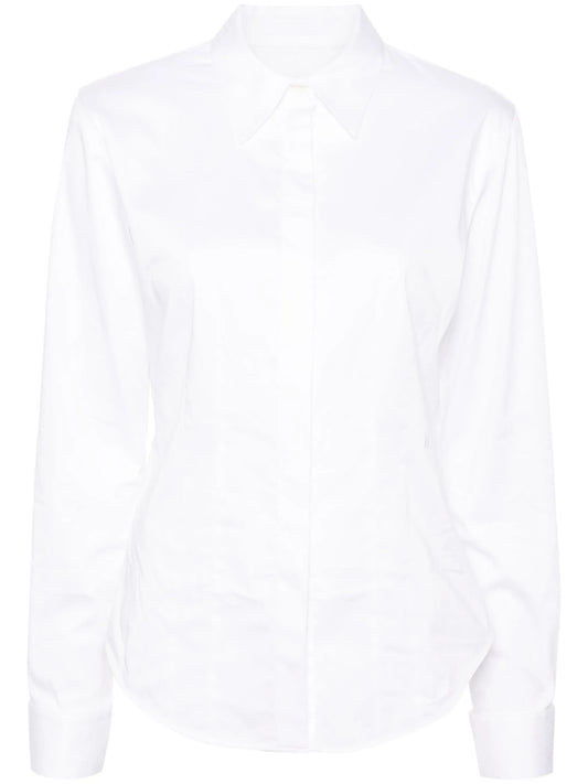 classic-collar poplin shirt