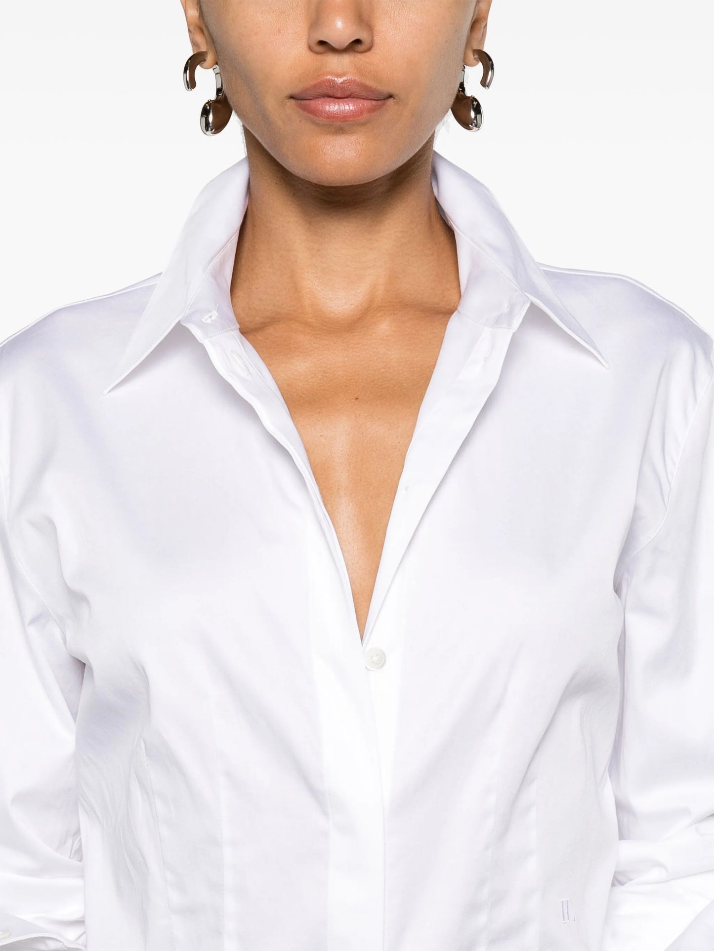 classic-collar poplin shirt