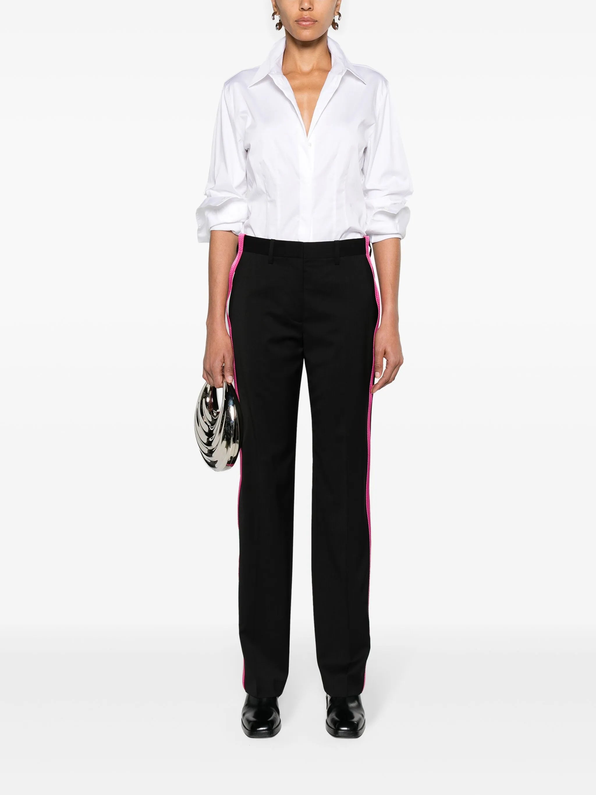 classic-collar poplin shirt