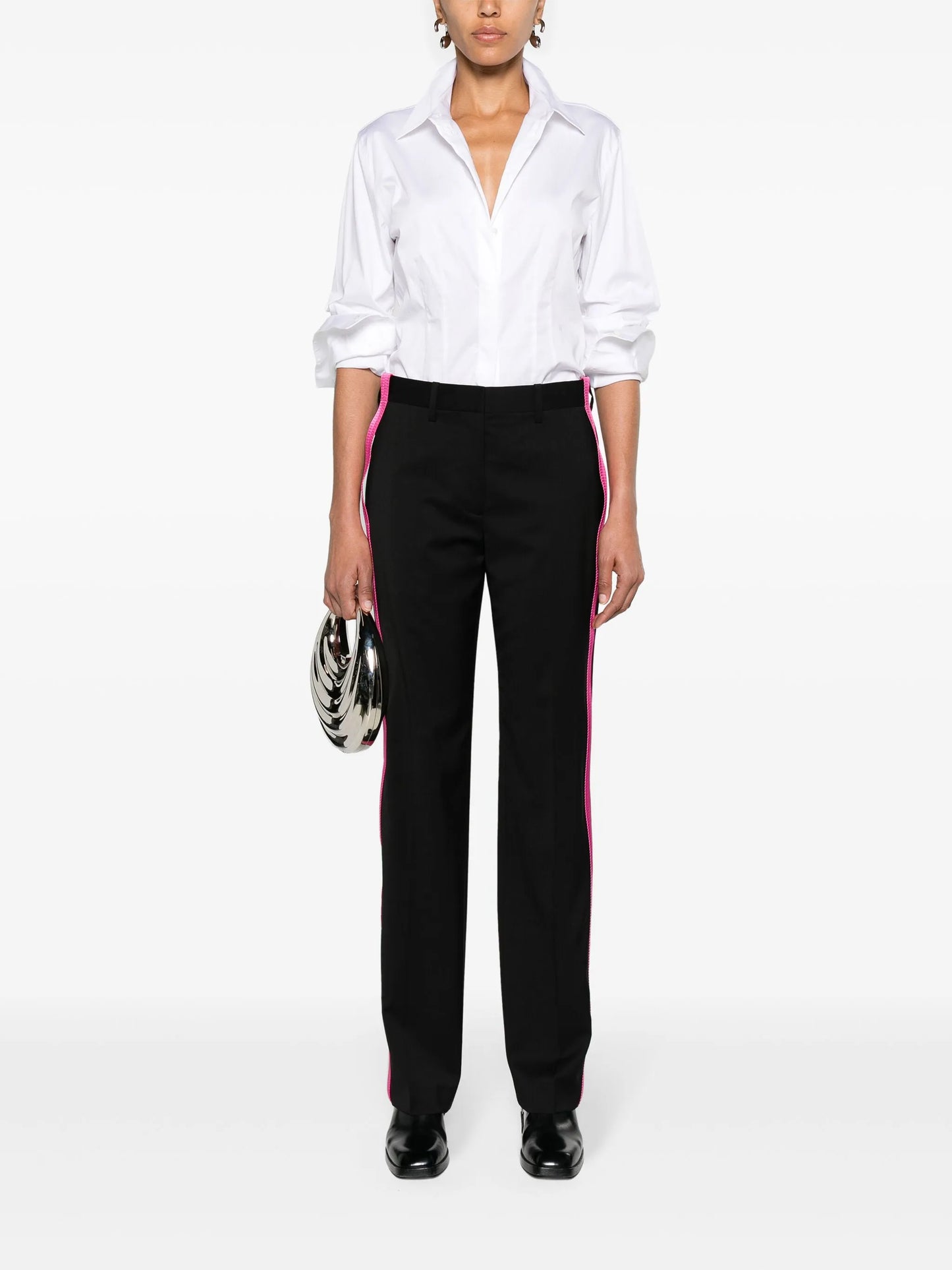 classic-collar poplin shirt